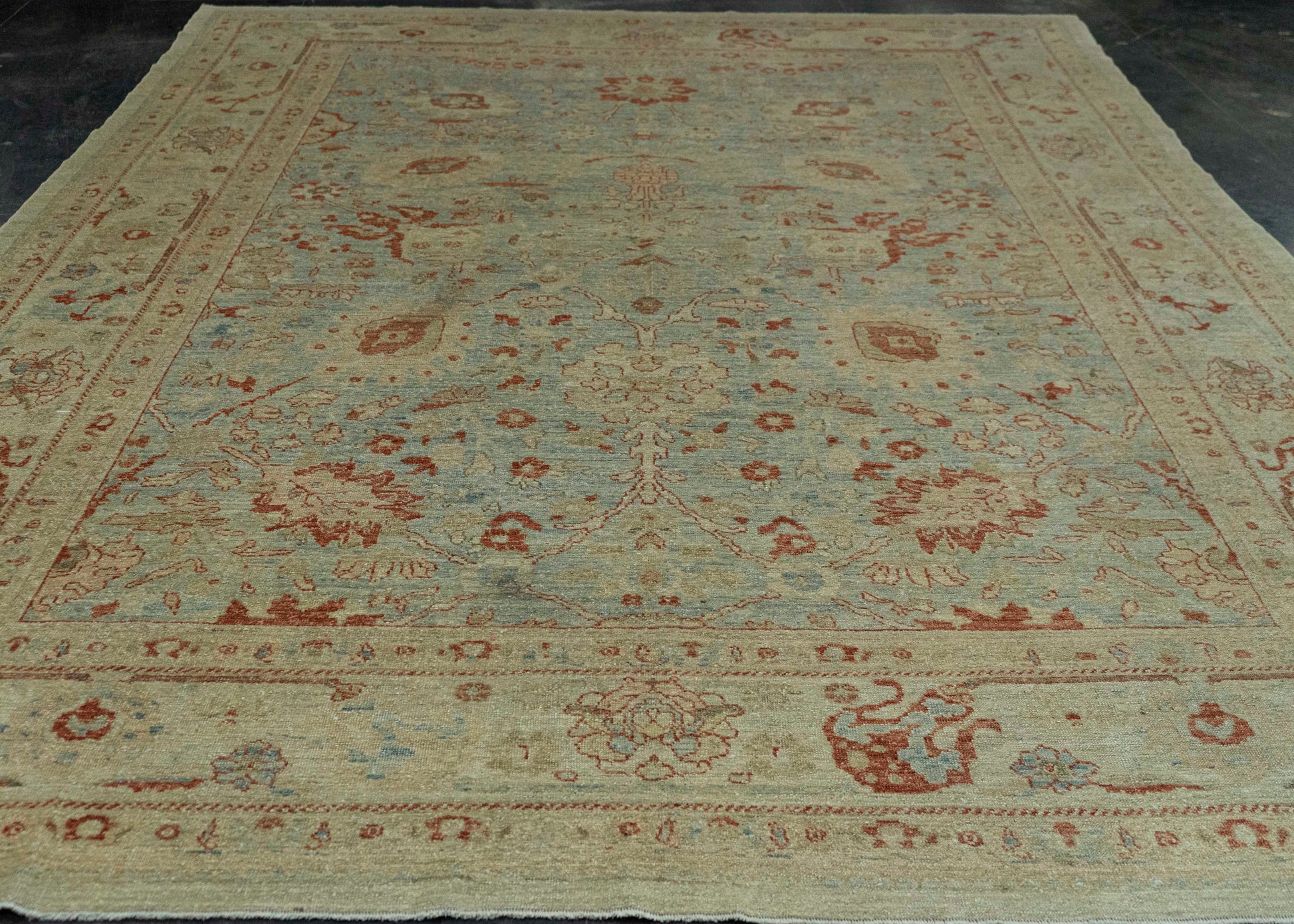 Turkish Oushak Antique Look Rug 9'5" x 12'2" #21486