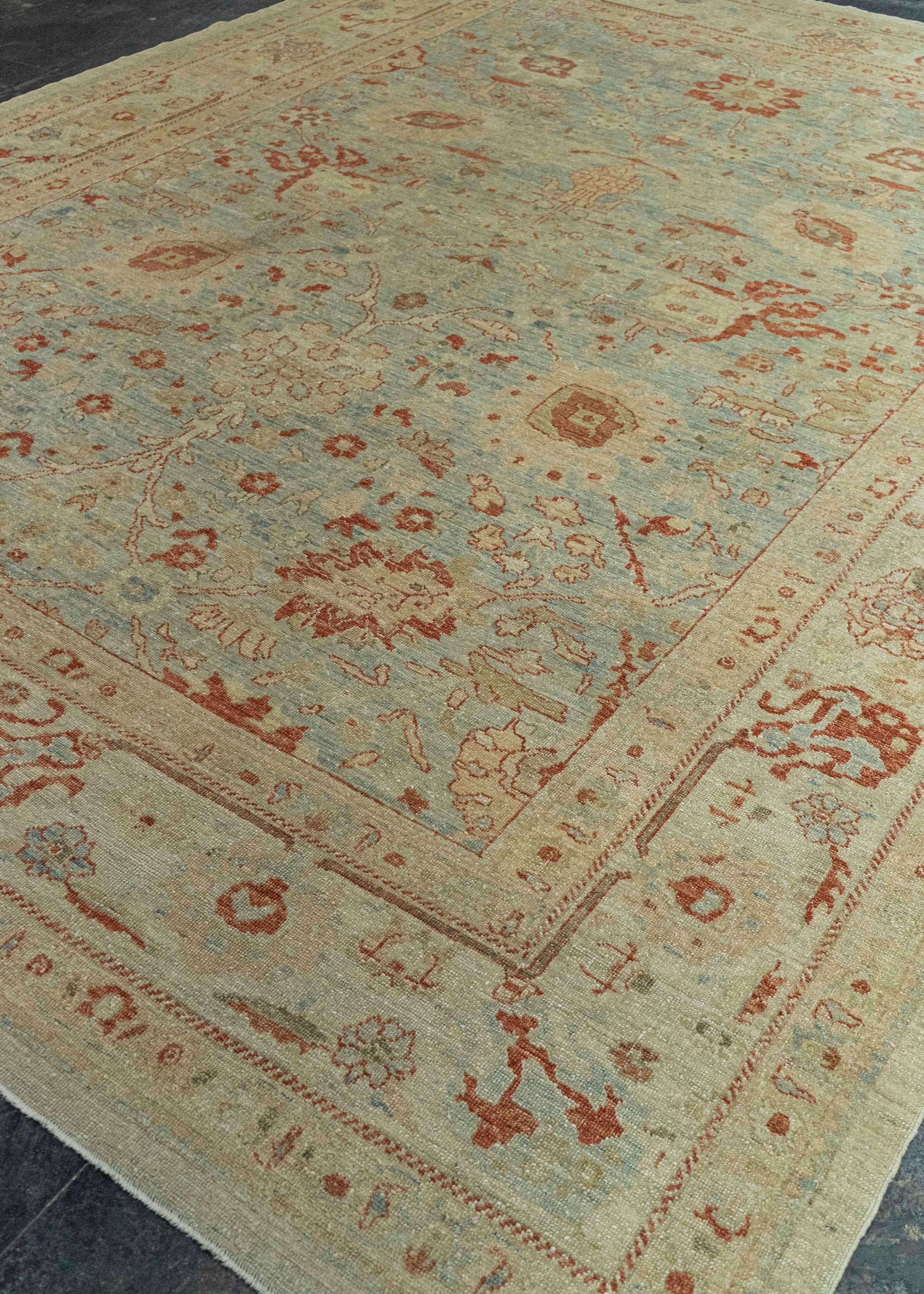 Turkish Oushak Antique Look Rug 9'5" x 12'2" #21486