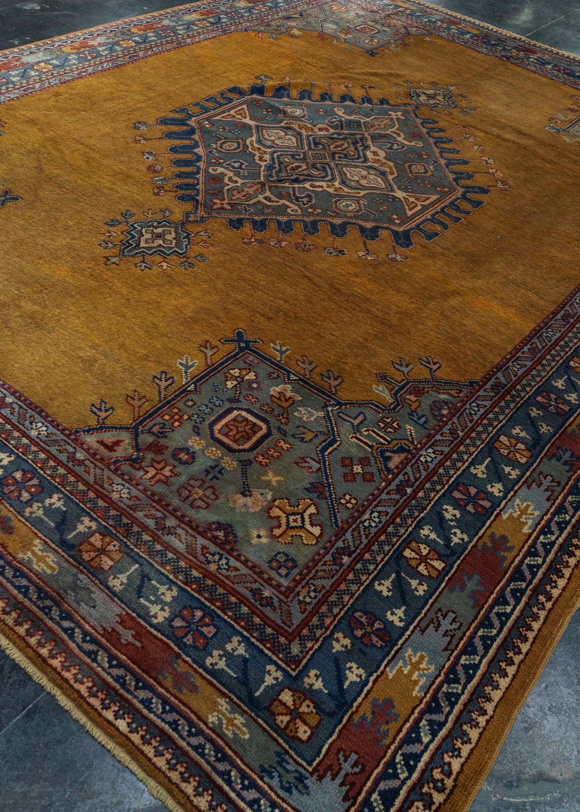 Turkish Oushak Antique Rug 9'11" x 12'9" #20514