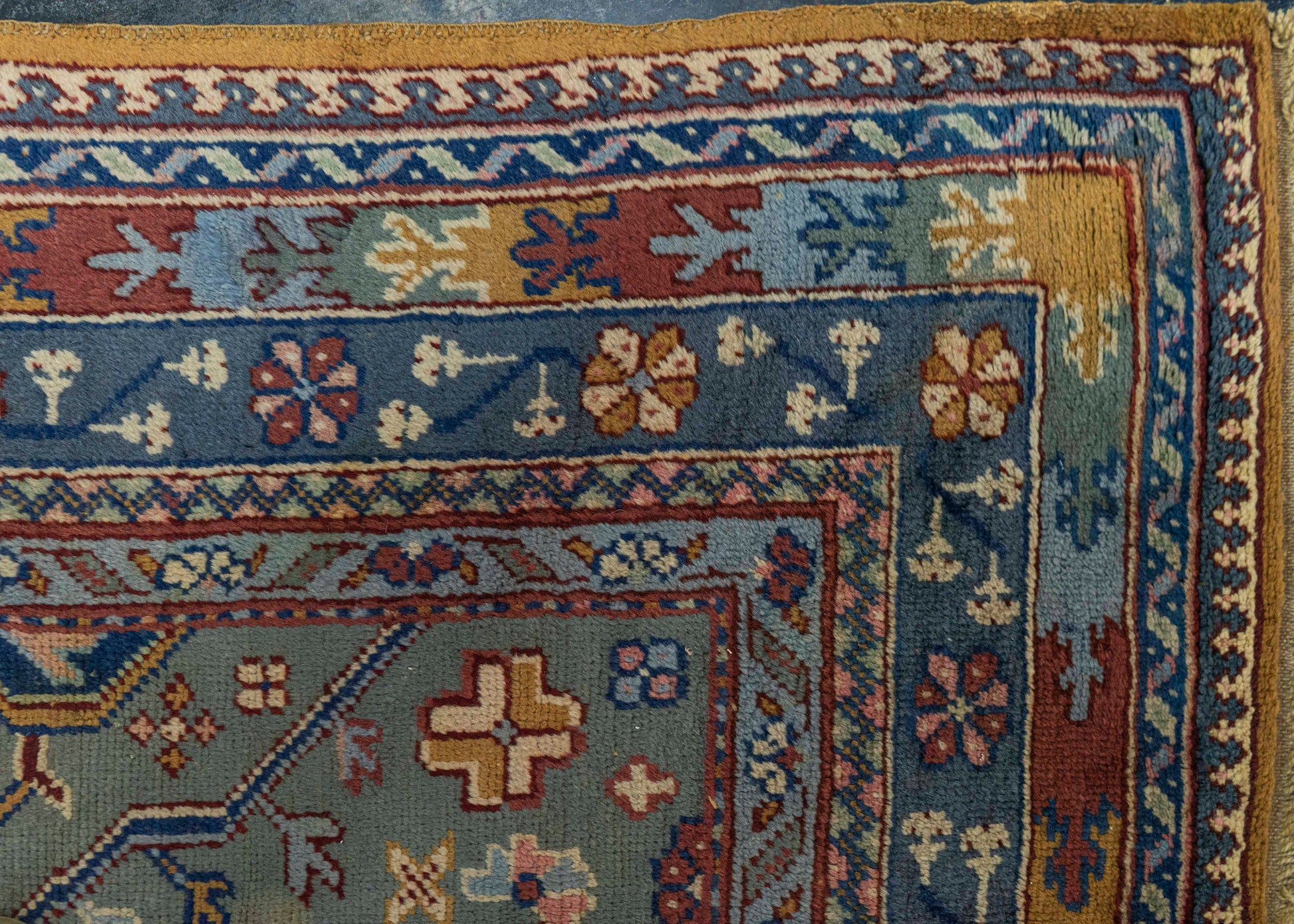 Turkish Oushak Antique Rug 9'11" x 12'9" #20514