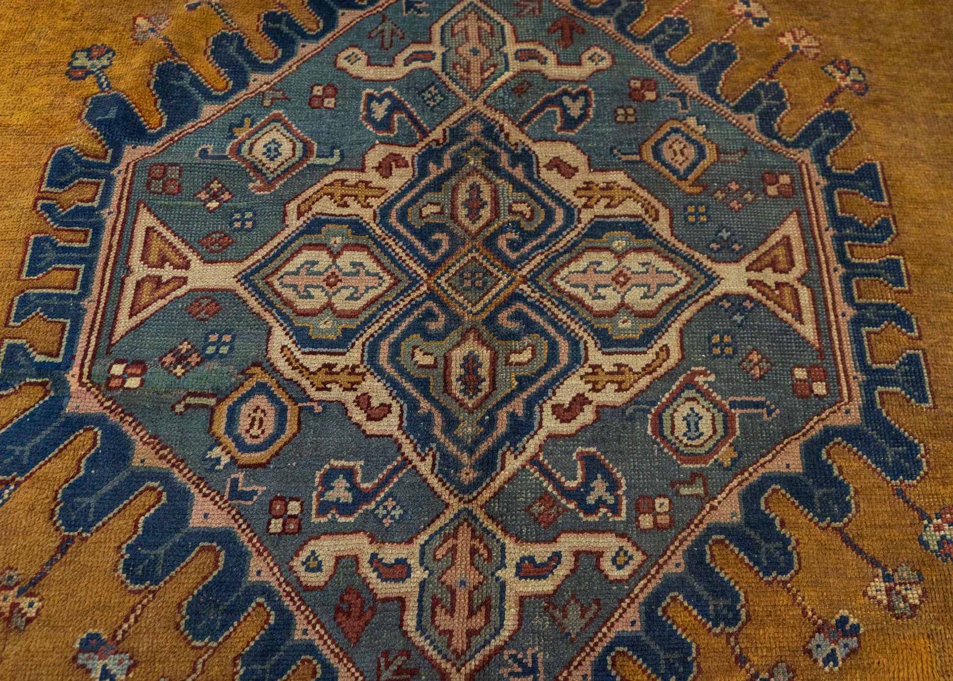 Turkish Oushak Antique Rug 9'11" x 12'9" #20514