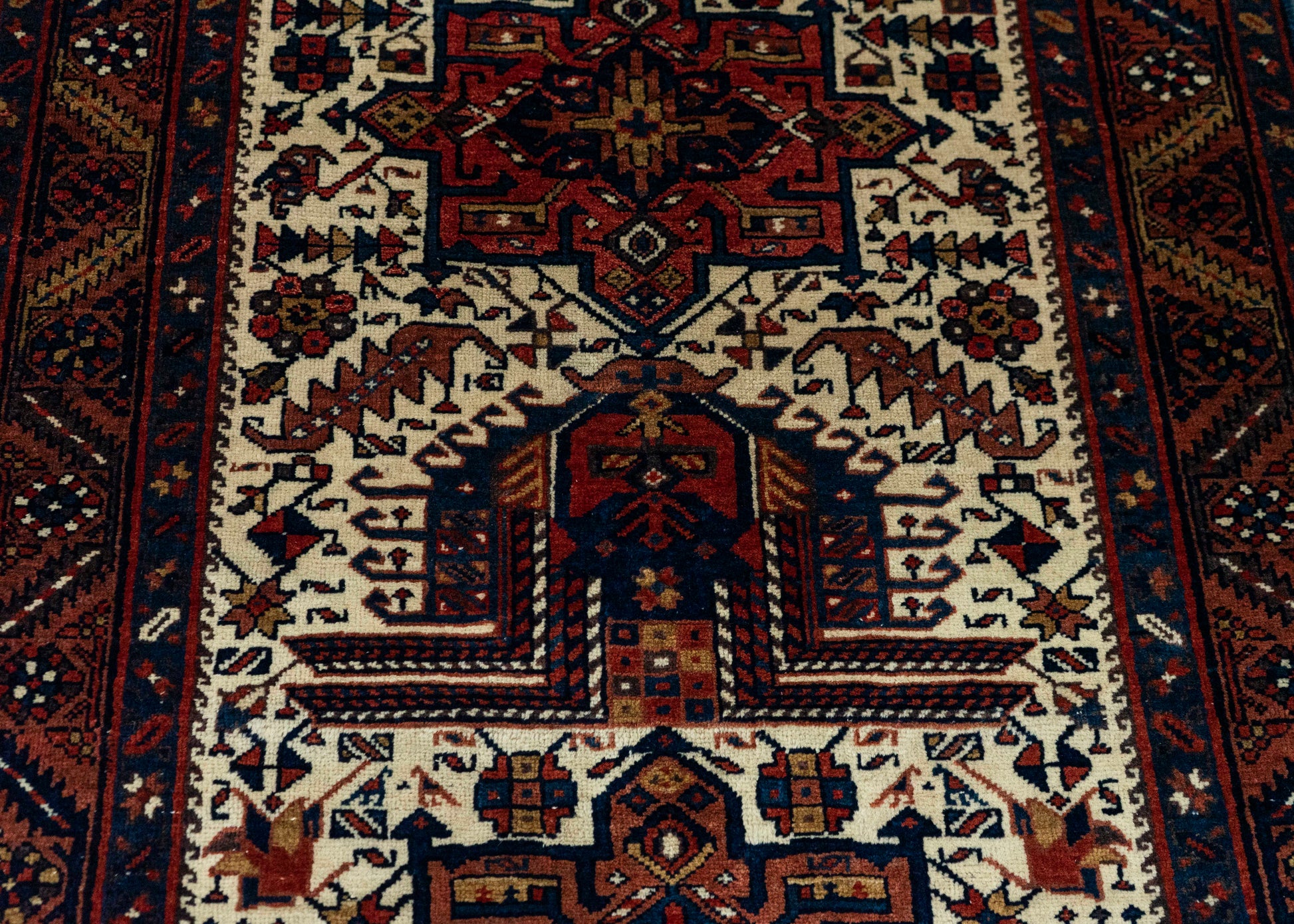 Oriental Handmade Vintage Rug 3'2" x 12'2" #21482