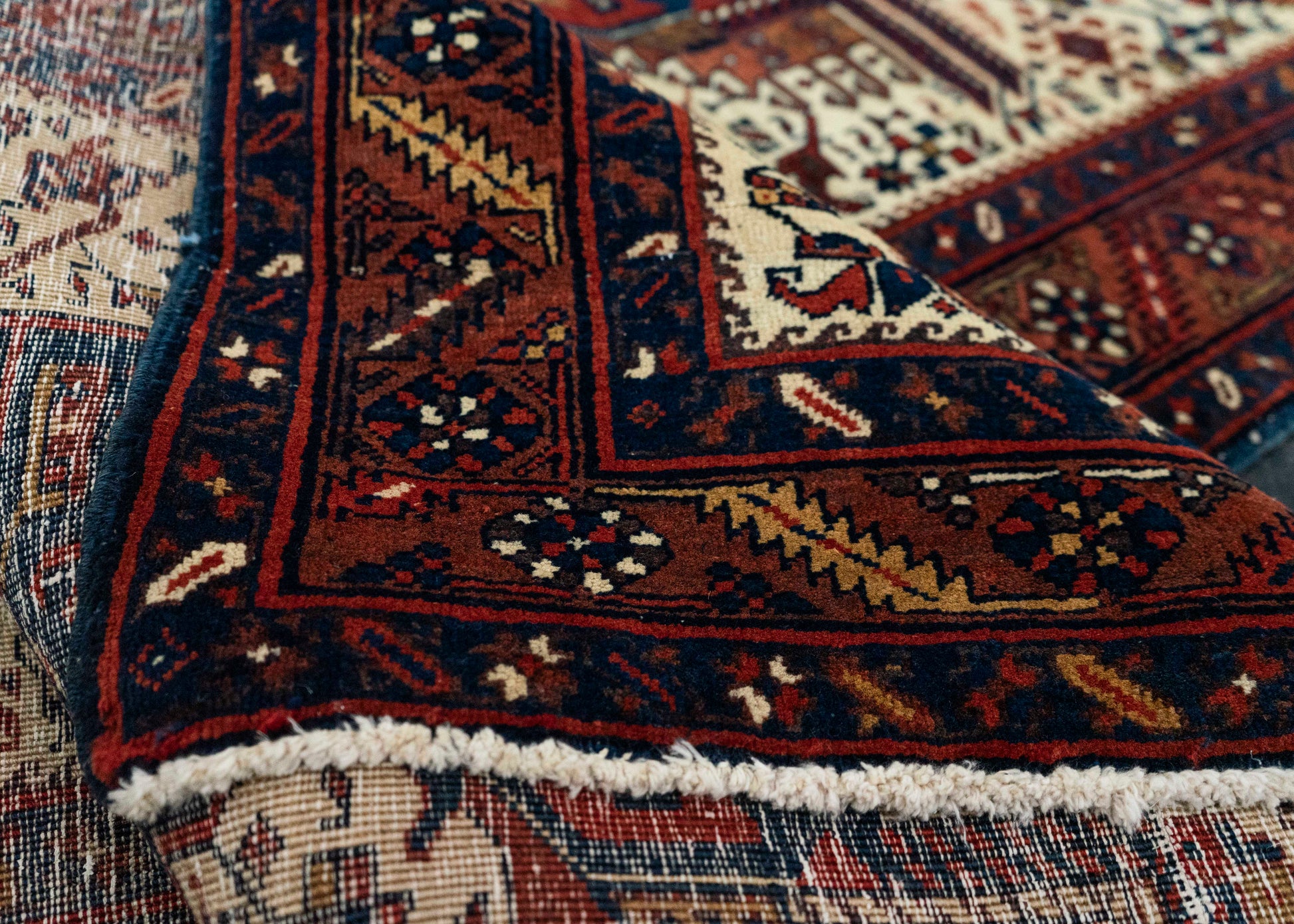 Oriental Handmade Vintage Rug 3'2" x 12'2" #21482