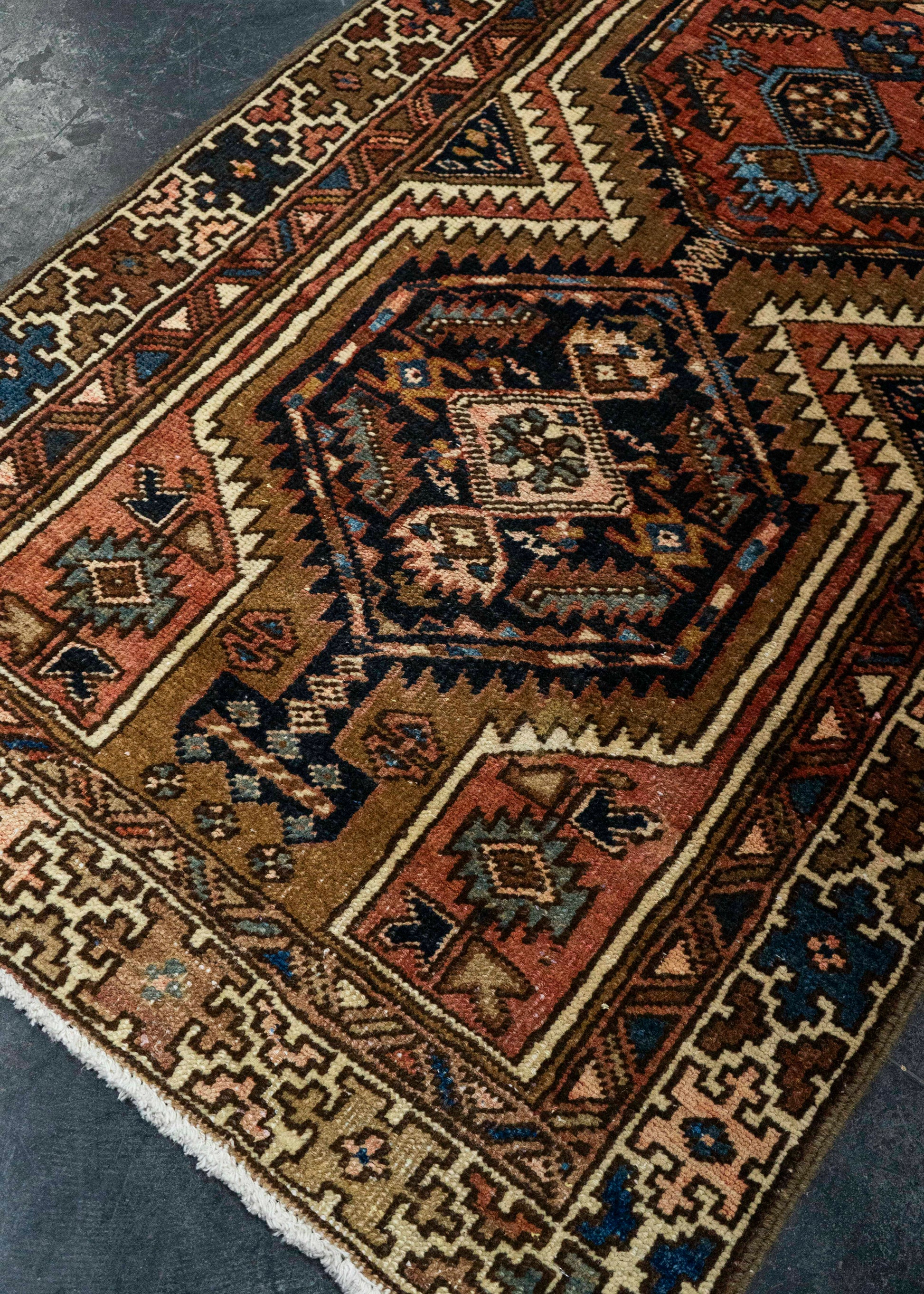 Oriental Handmade Vintage Rug 3'1" x 13'6" #21481
