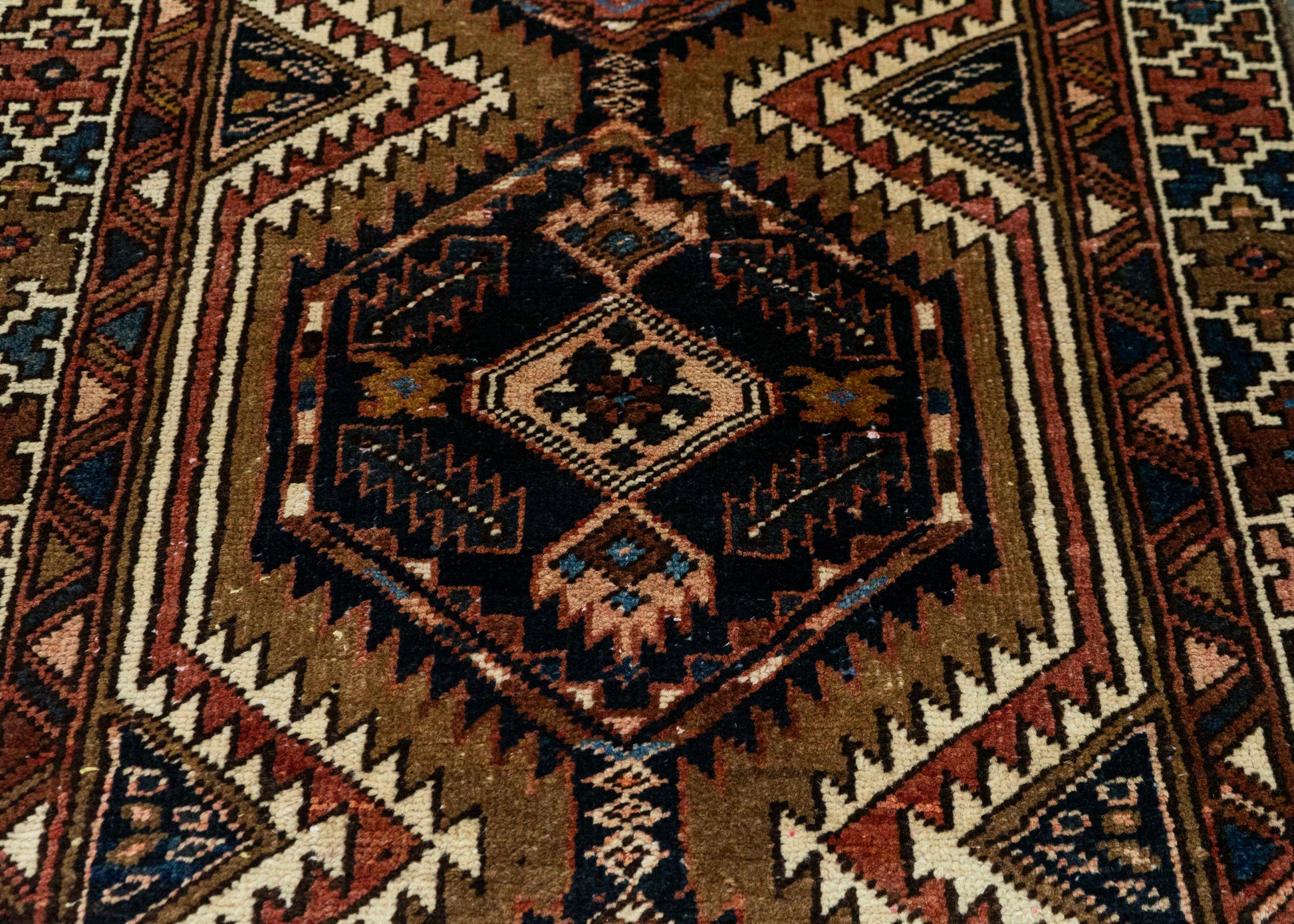 Oriental Handmade Vintage Rug 3'1" x 13'6" #21481