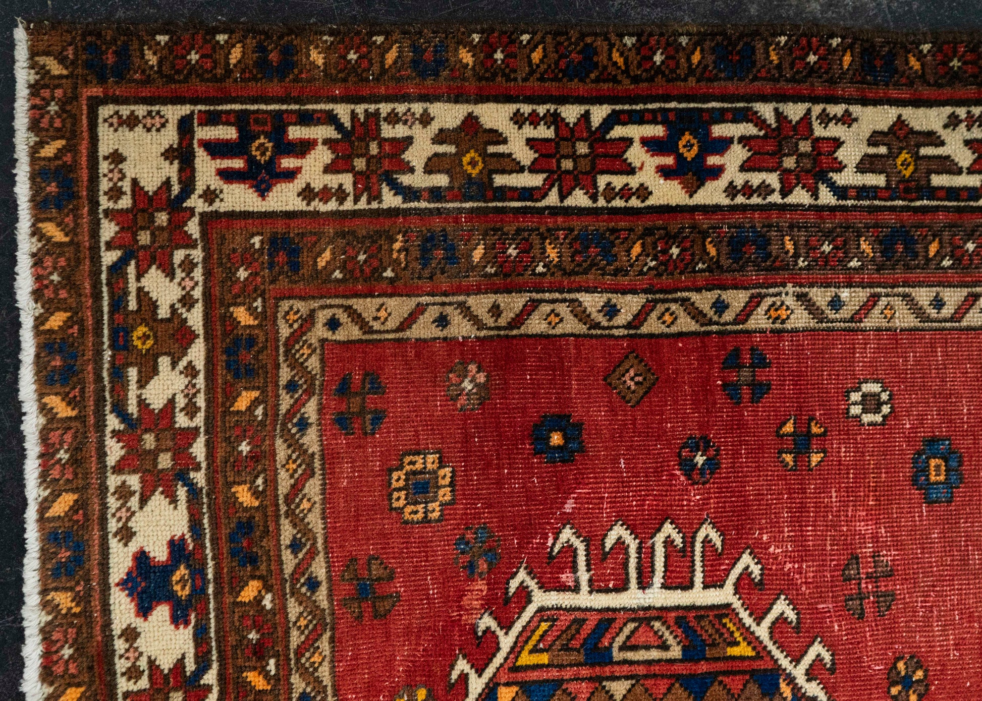 Oriental Handmade Vintage Rug 3'8" x 5'3" #21484