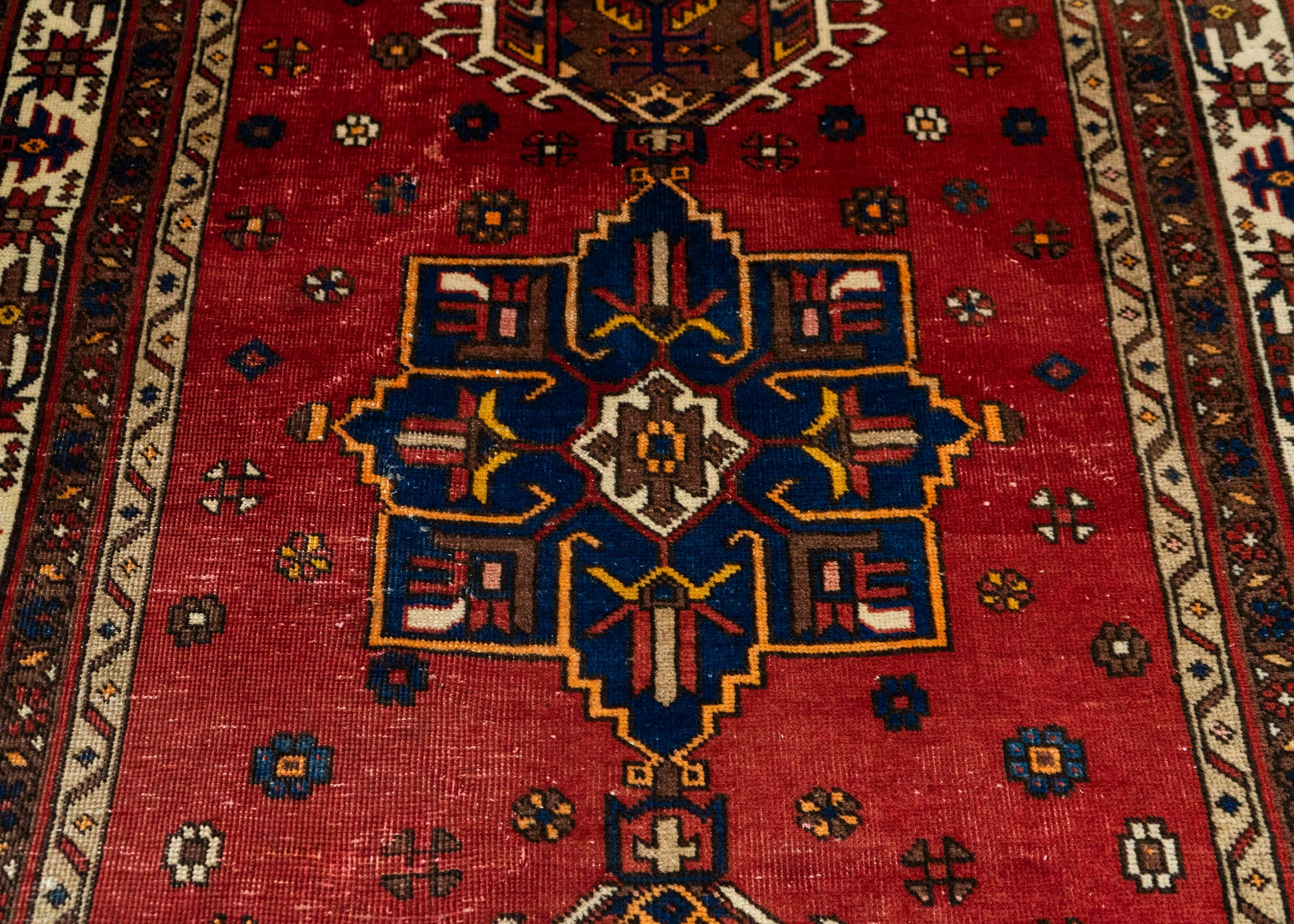 Oriental Handmade Vintage Rug 3'8" x 5'3" #21484
