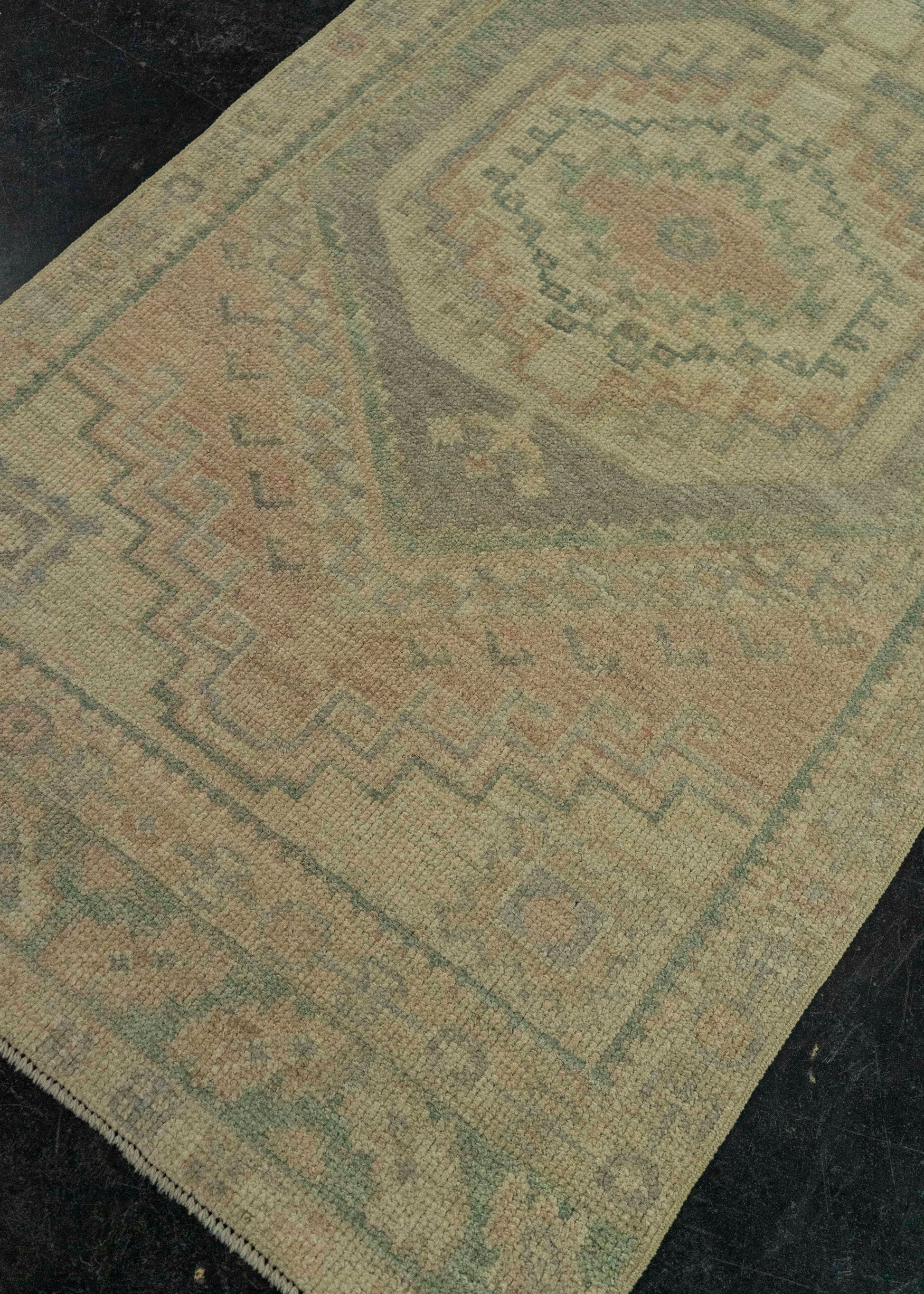 Turkish Oushak Rug 3' x 10'1" #20236