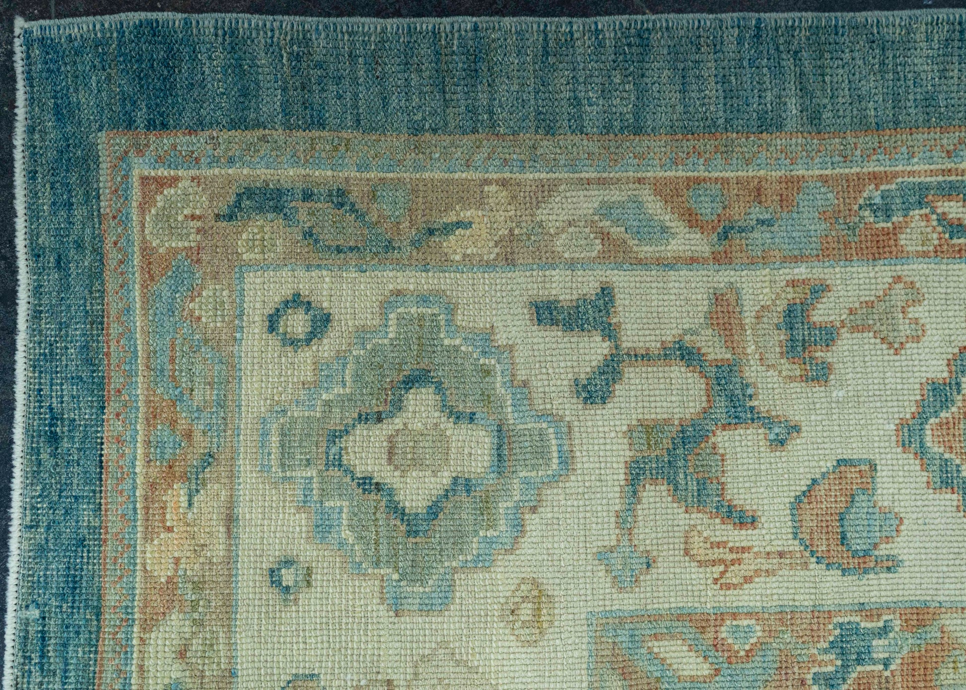 Turkish Oushak Old Wool Rug  10' x 13'7" #20000