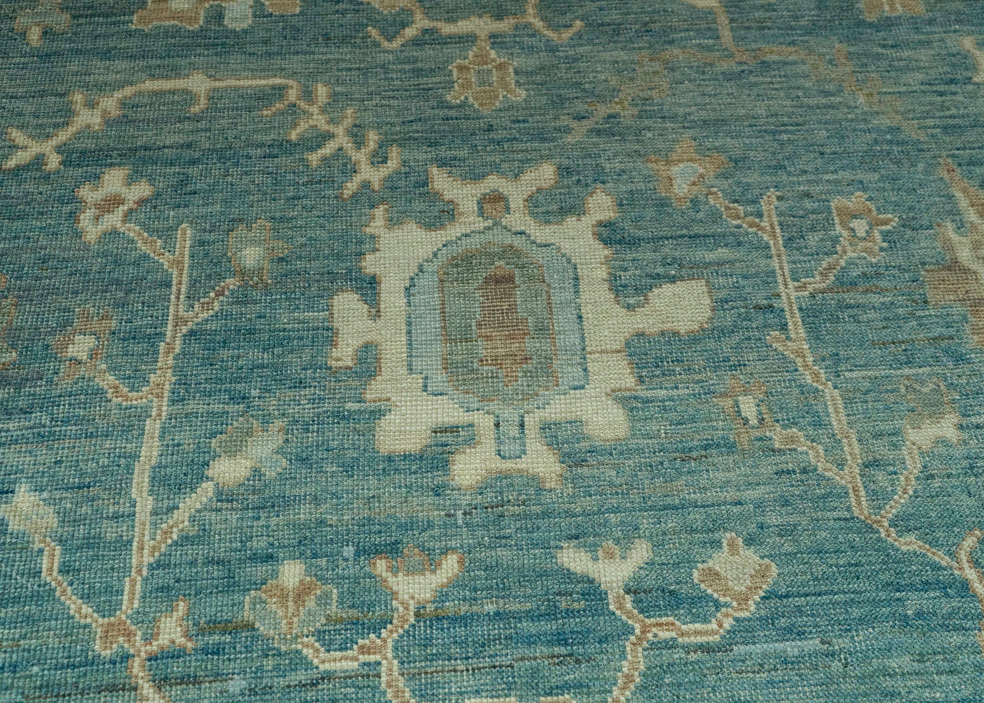 Turkish Oushak Old Wool Rug  10' x 13'7" #20000