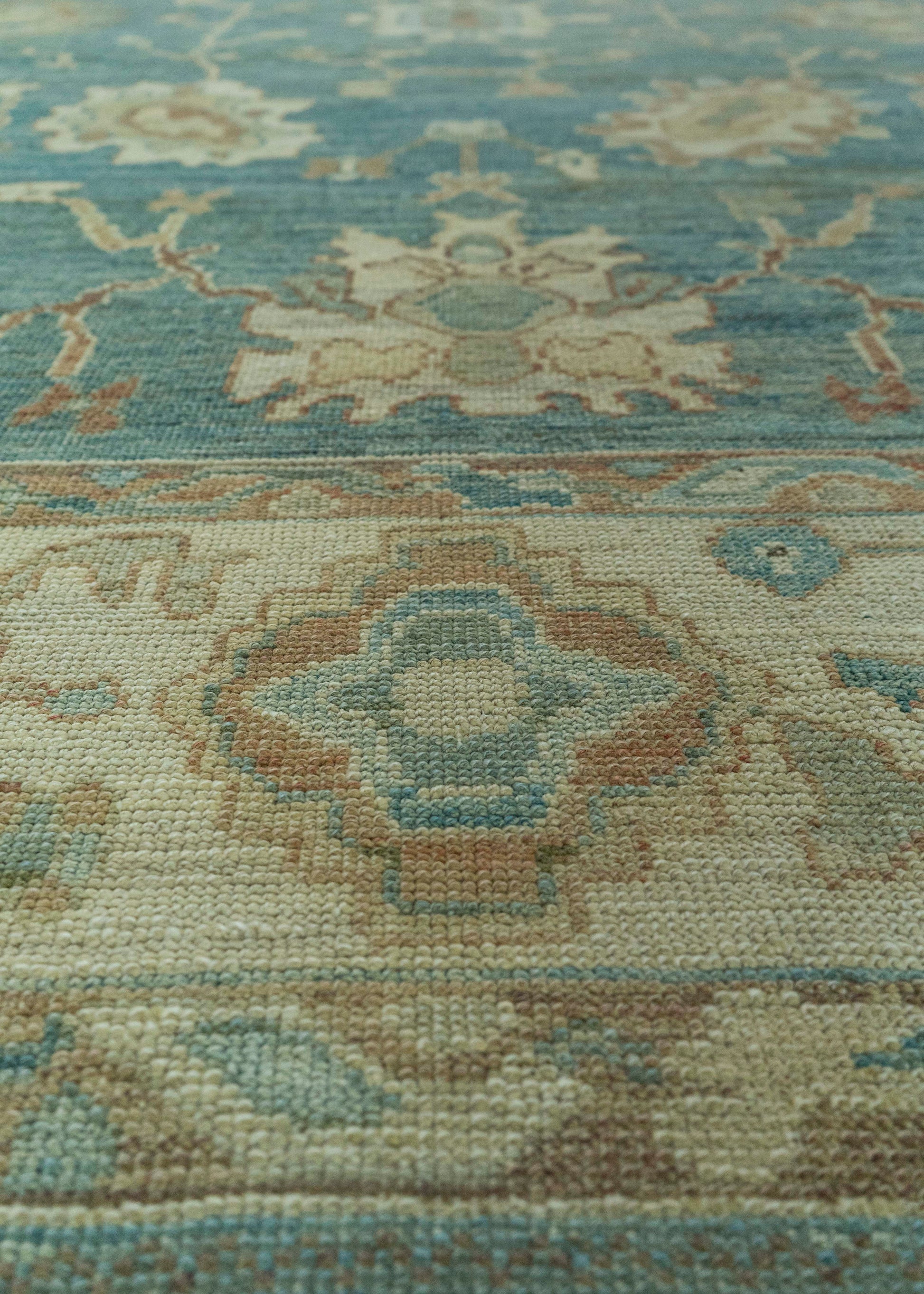 Turkish Oushak Old Wool Rug  10' x 13'7" #20000