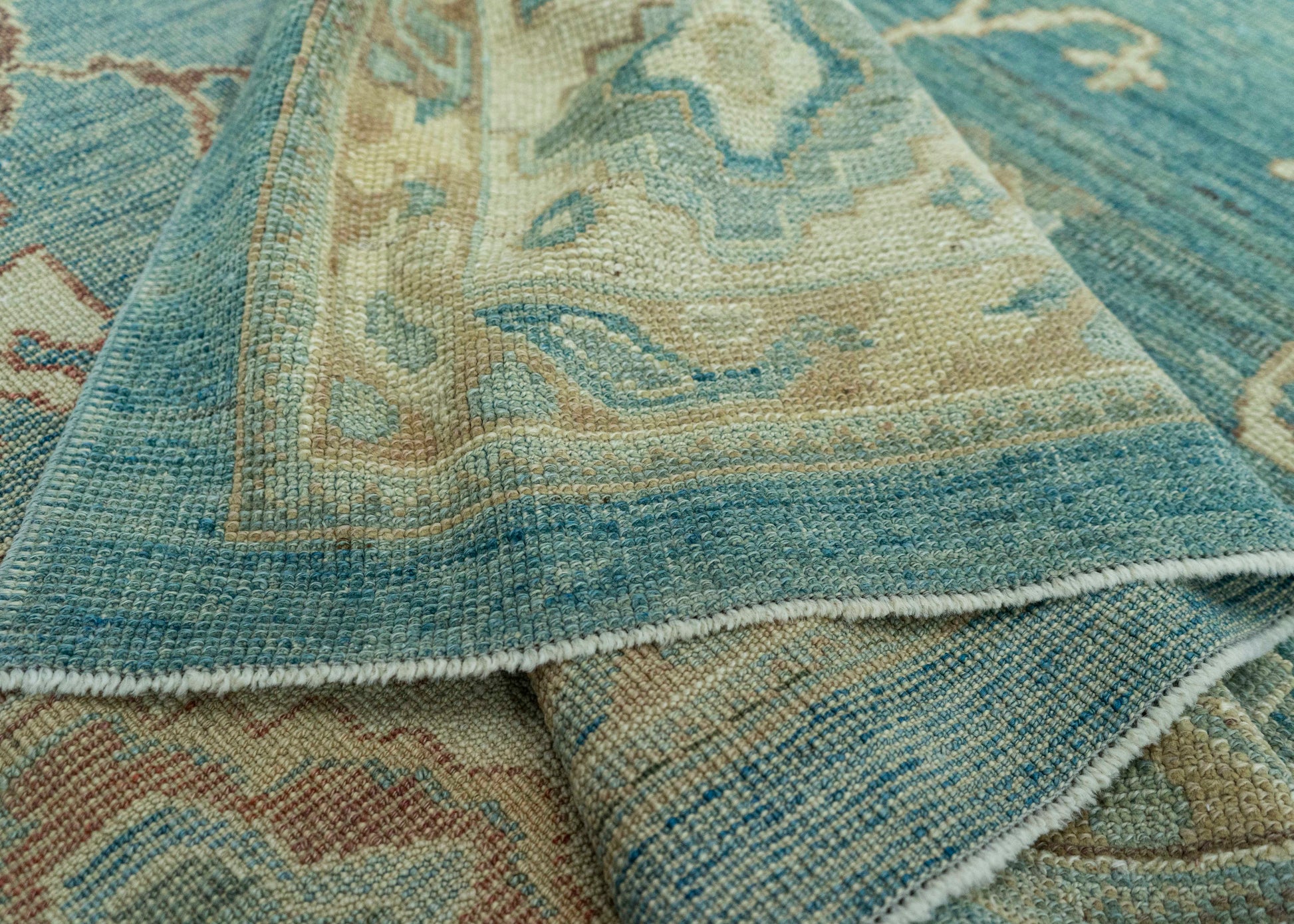 Turkish Oushak Old Wool Rug  10' x 13'7" #20000