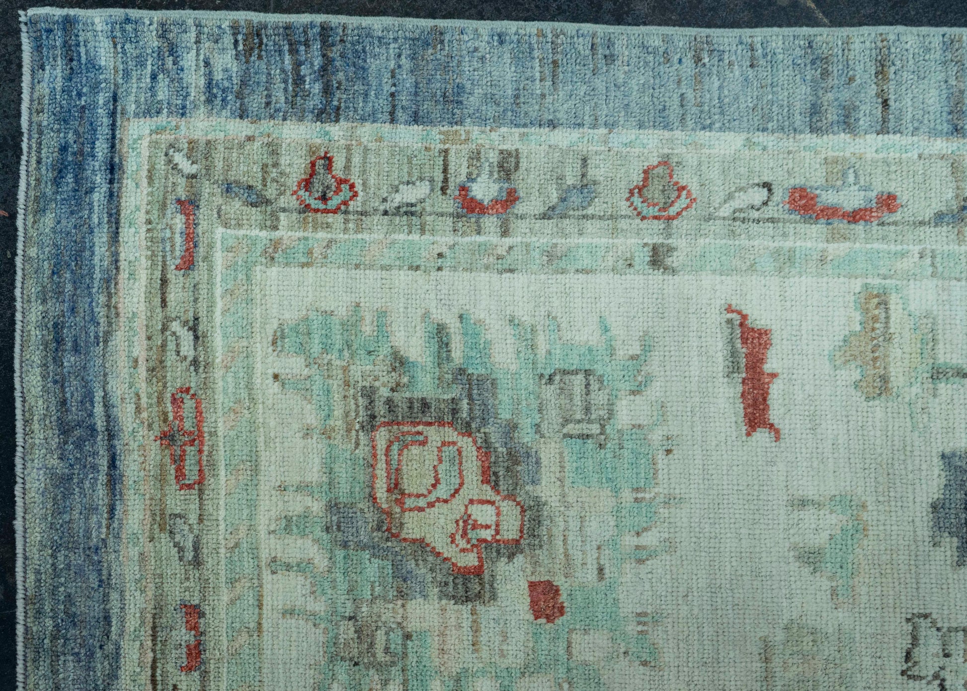 Turkish Oushak Old Wool Rug  10'4" x 14'2" #30138