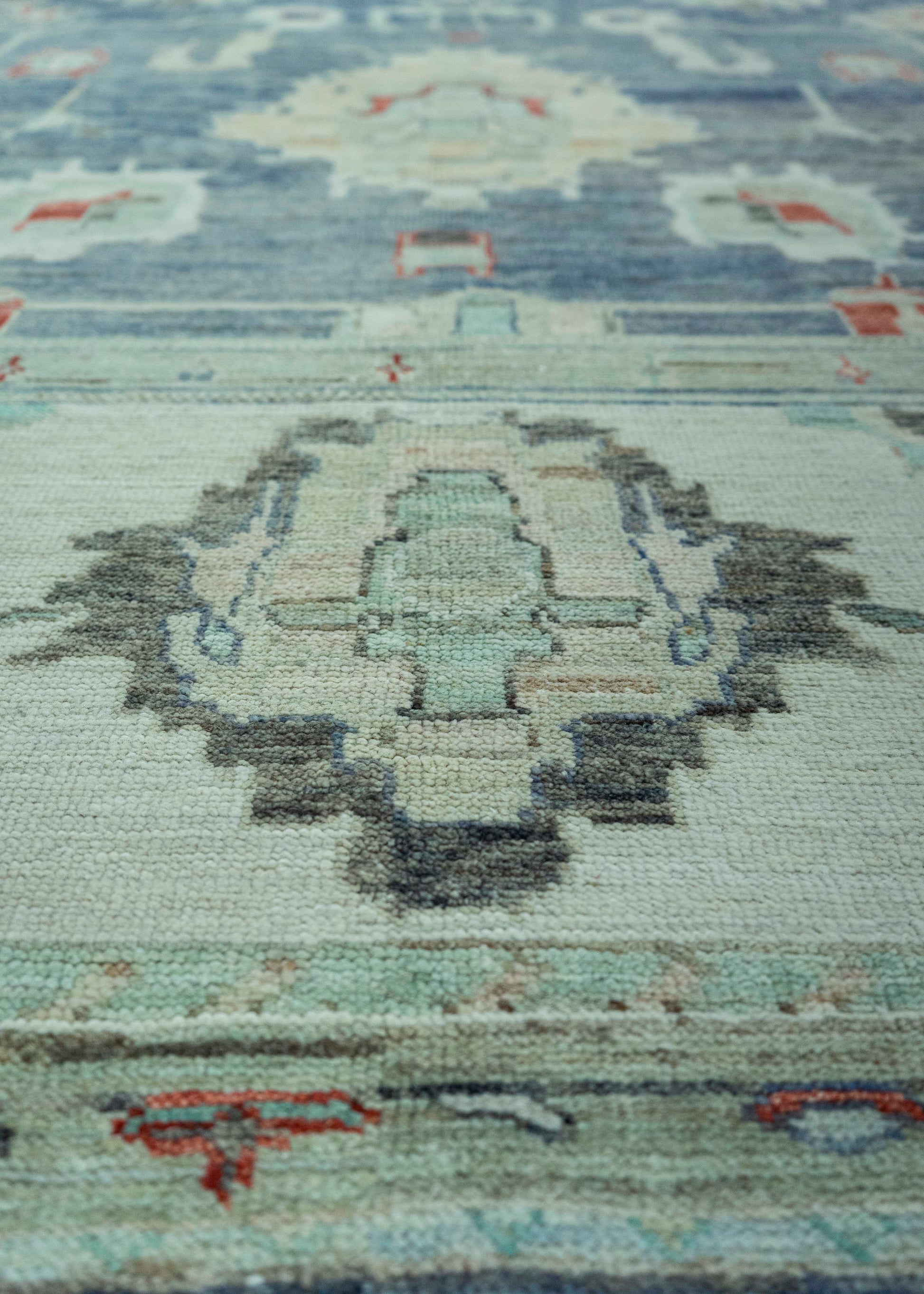 Turkish Oushak Old Wool Rug  10'4" x 14'2" #30138