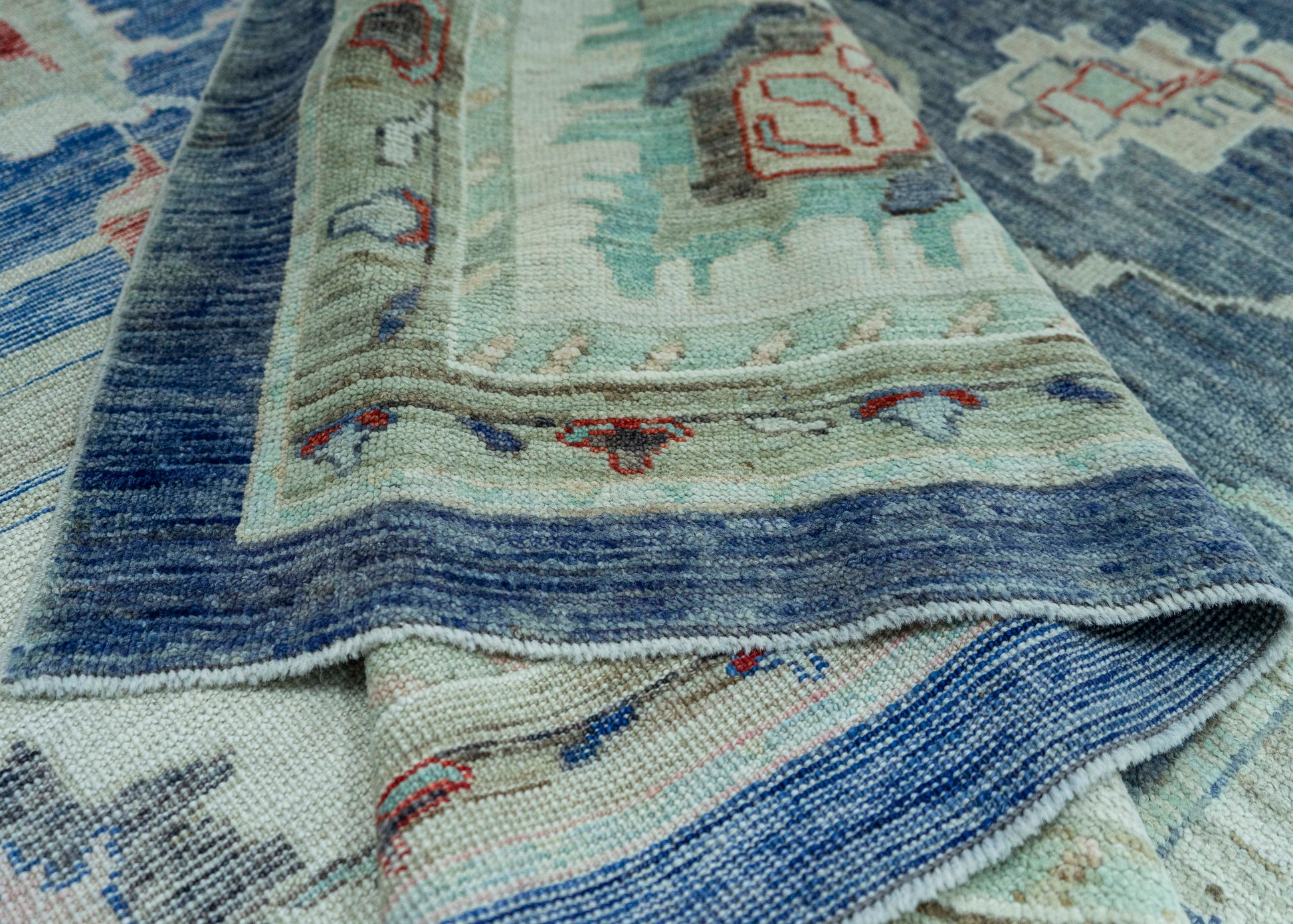 Turkish Oushak Old Wool Rug  10'4" x 14'2" #30138