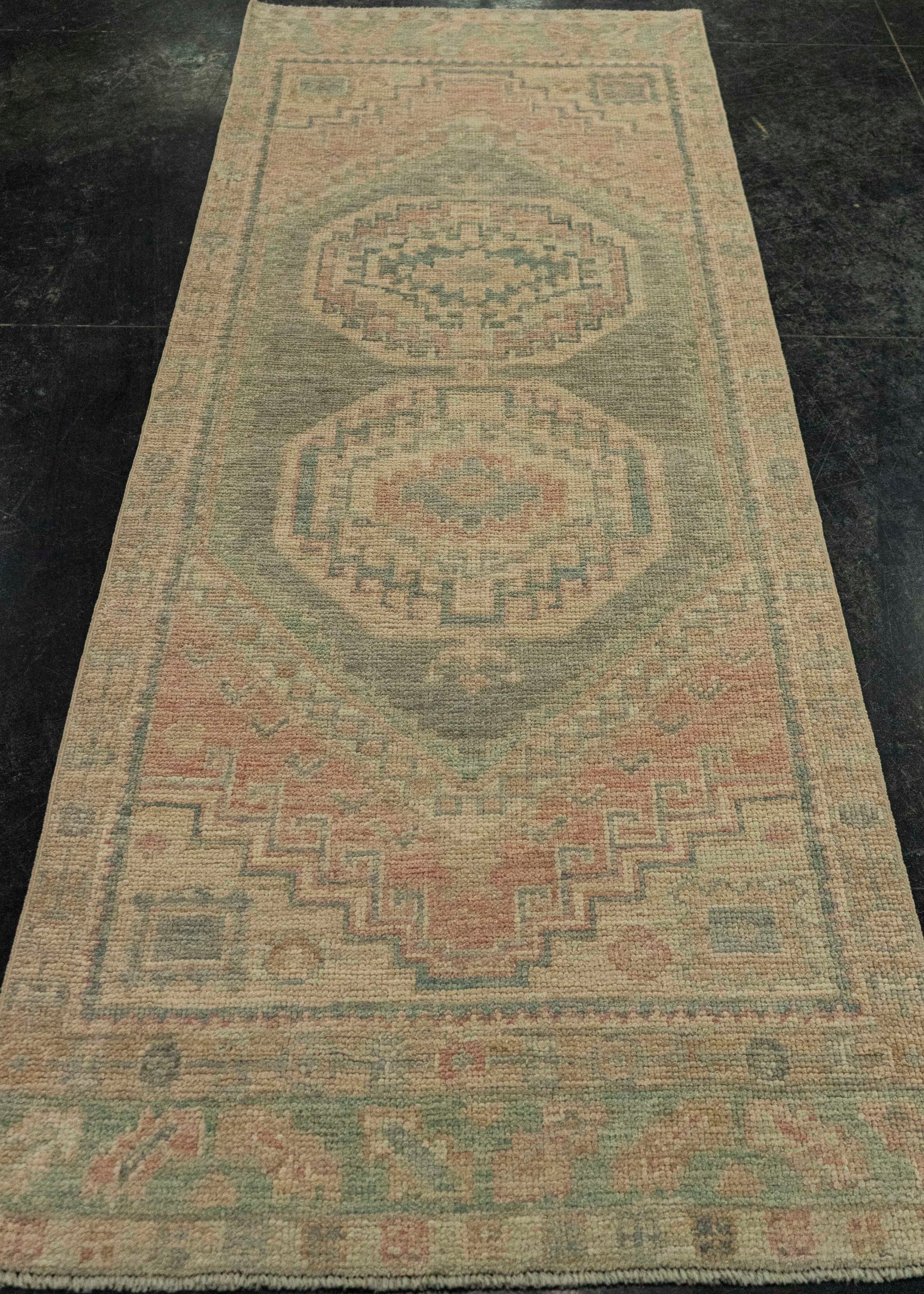 Turkish Oushak Rug 2'9" x 7'6" #20235