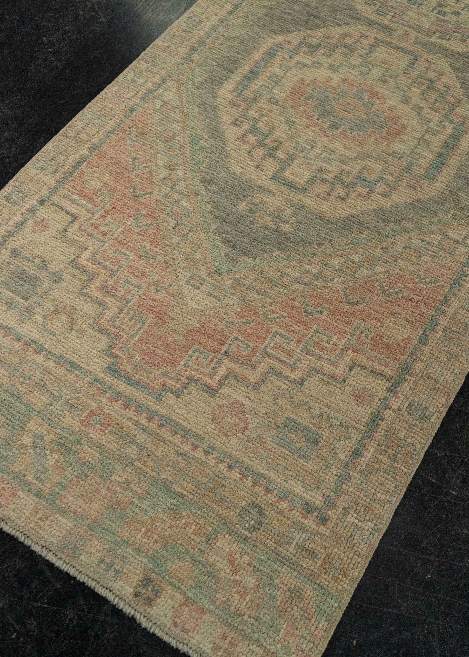 Turkish Oushak Rug 2'9" x 7'6" #20235