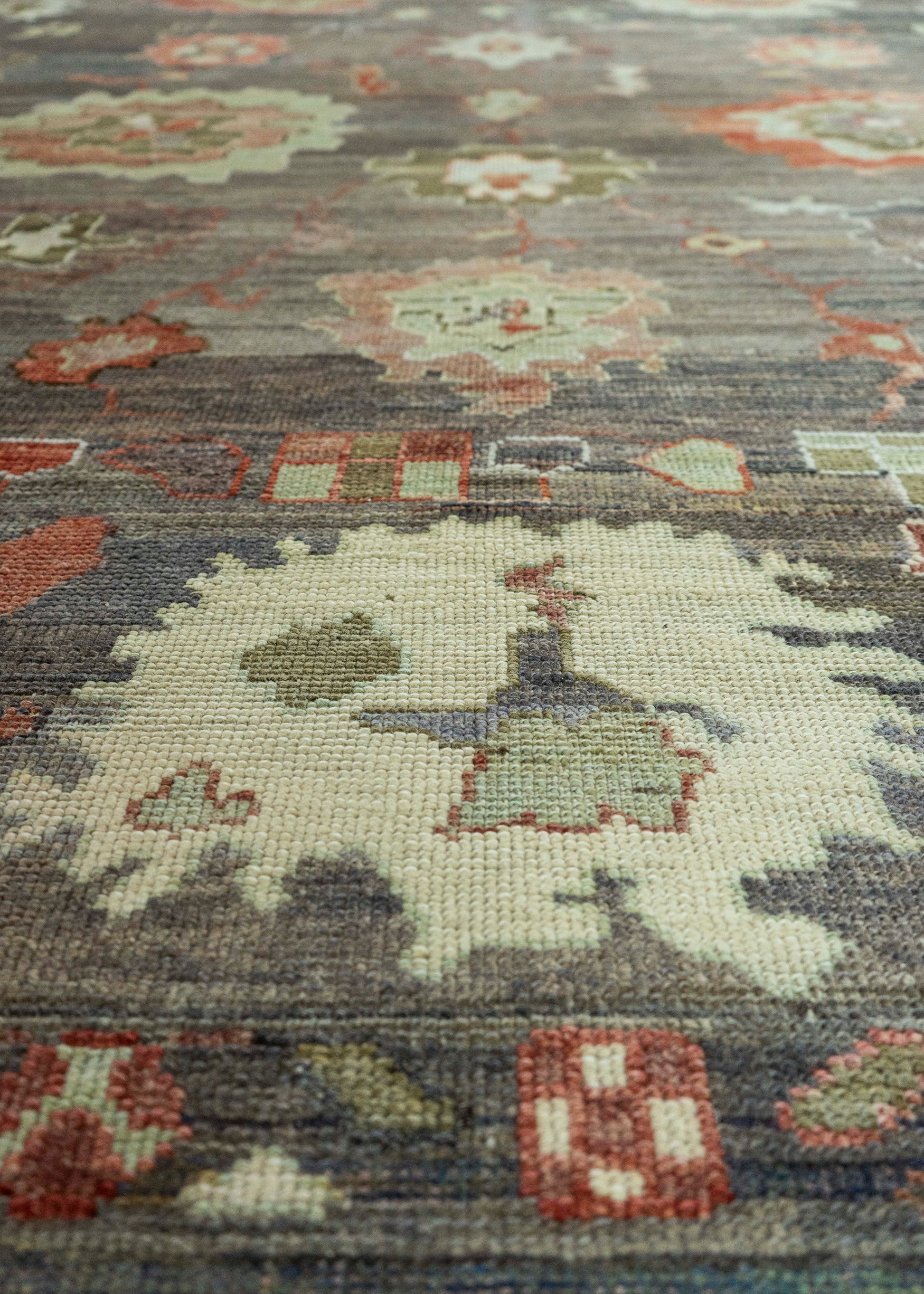 Turkish Oushak Old Wool Rug  9'4" x 13'7" #30131