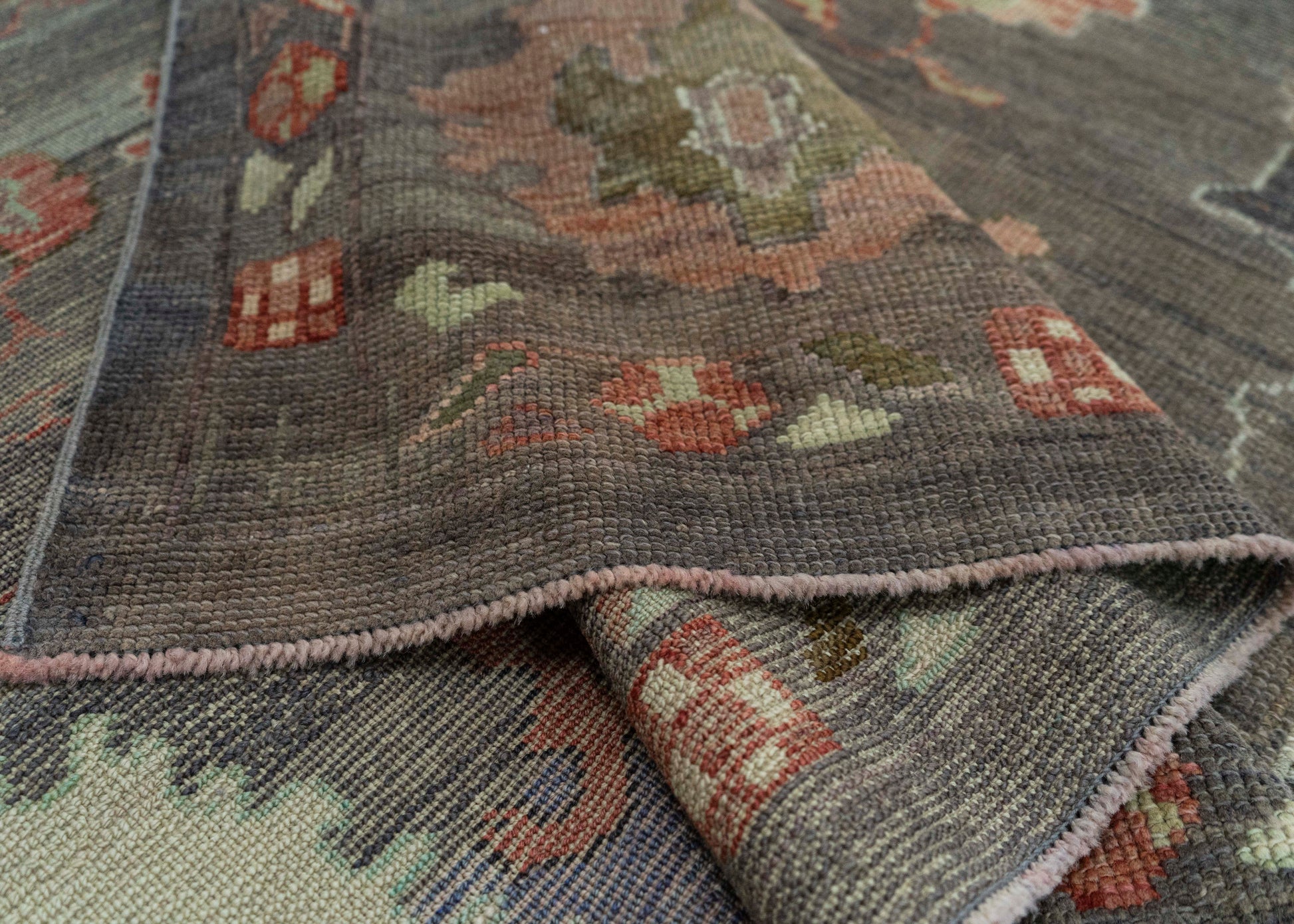 Turkish Oushak Old Wool Rug  9'4" x 13'7" #30131
