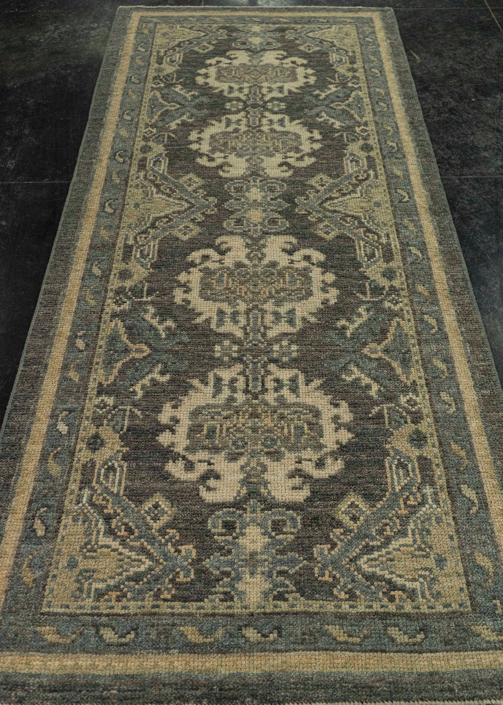 Turkish Oushak Rug 2'10" x 6'10" #20252
