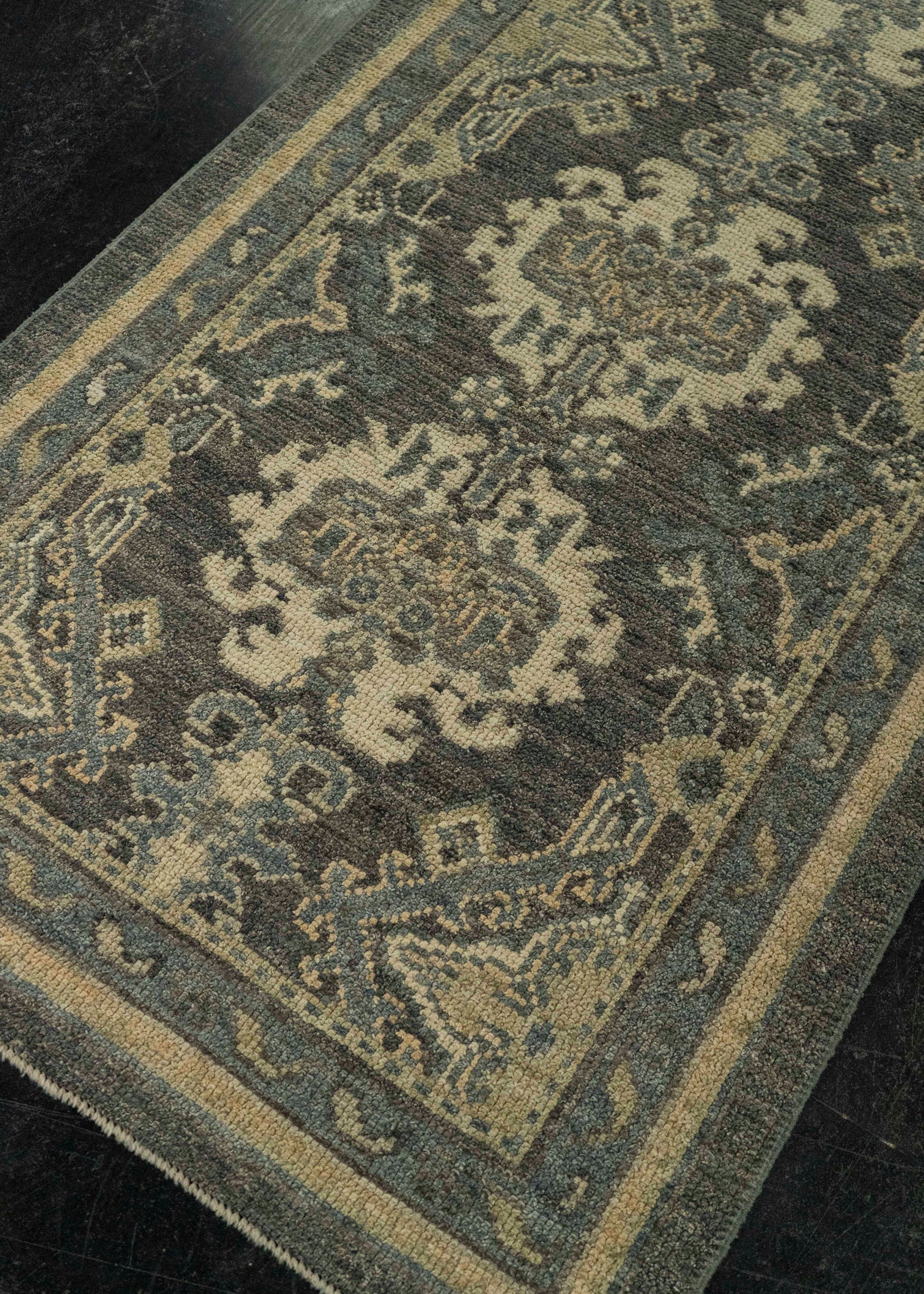 Turkish Oushak Rug 2'10" x 6'10" #20252