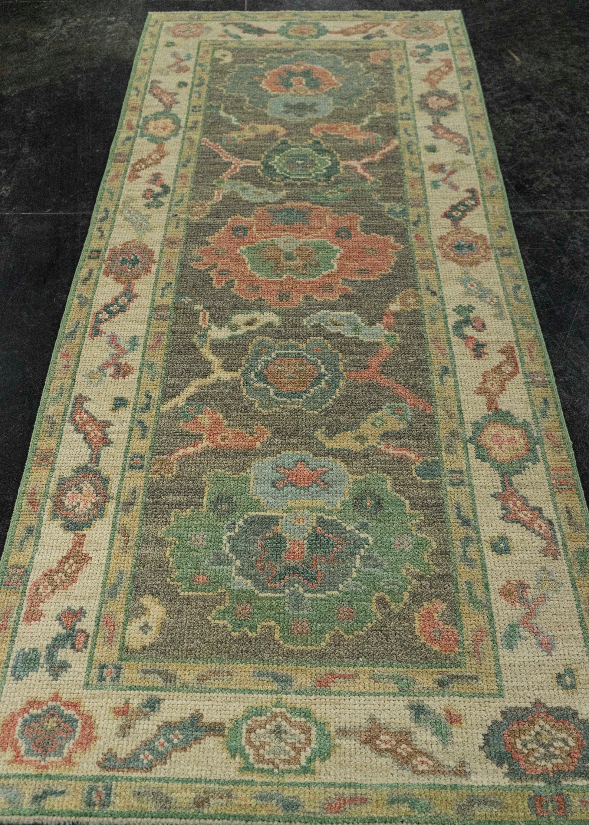 Turkish Oushak Rug 2'6" x 6'4" #20221
