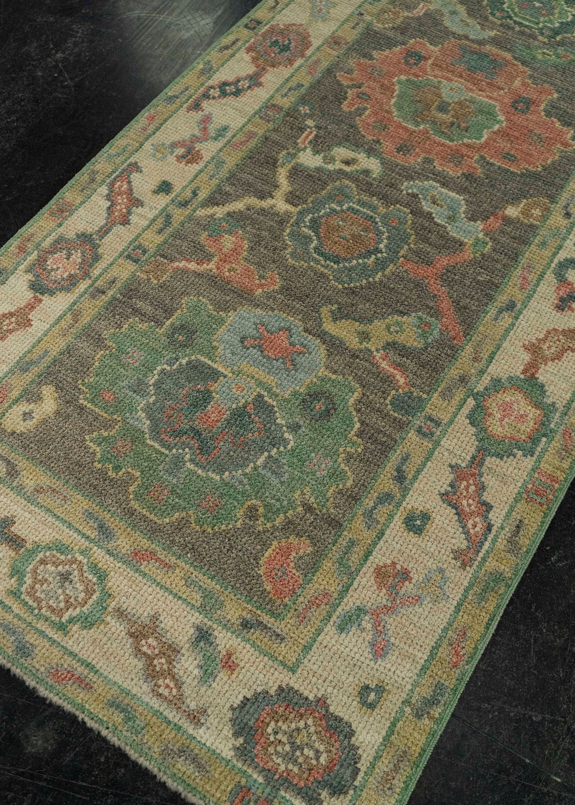 Turkish Oushak Rug 2'6" x 6'4" #20221
