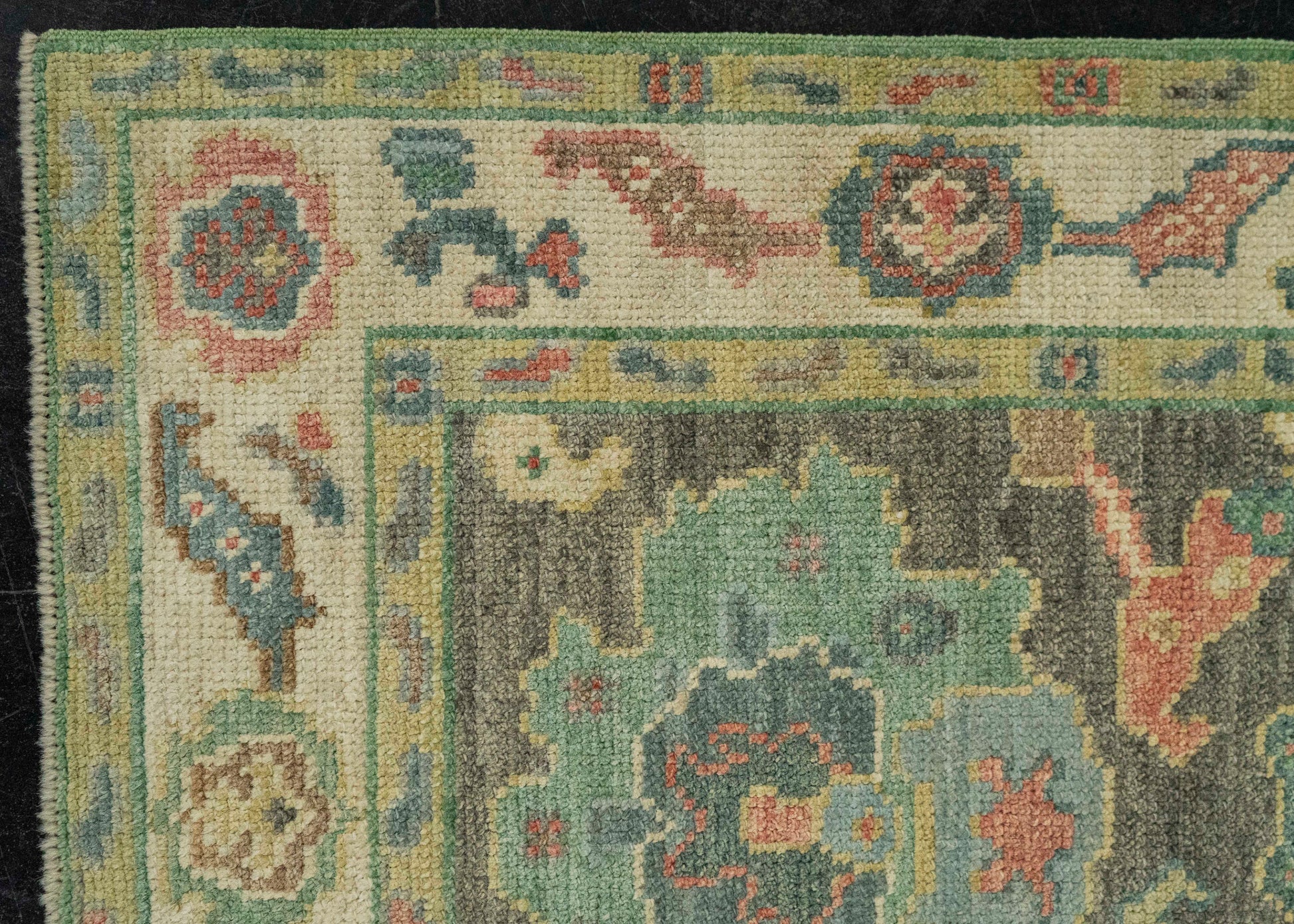 Turkish Oushak Rug 2'7" x 6'4" #20216