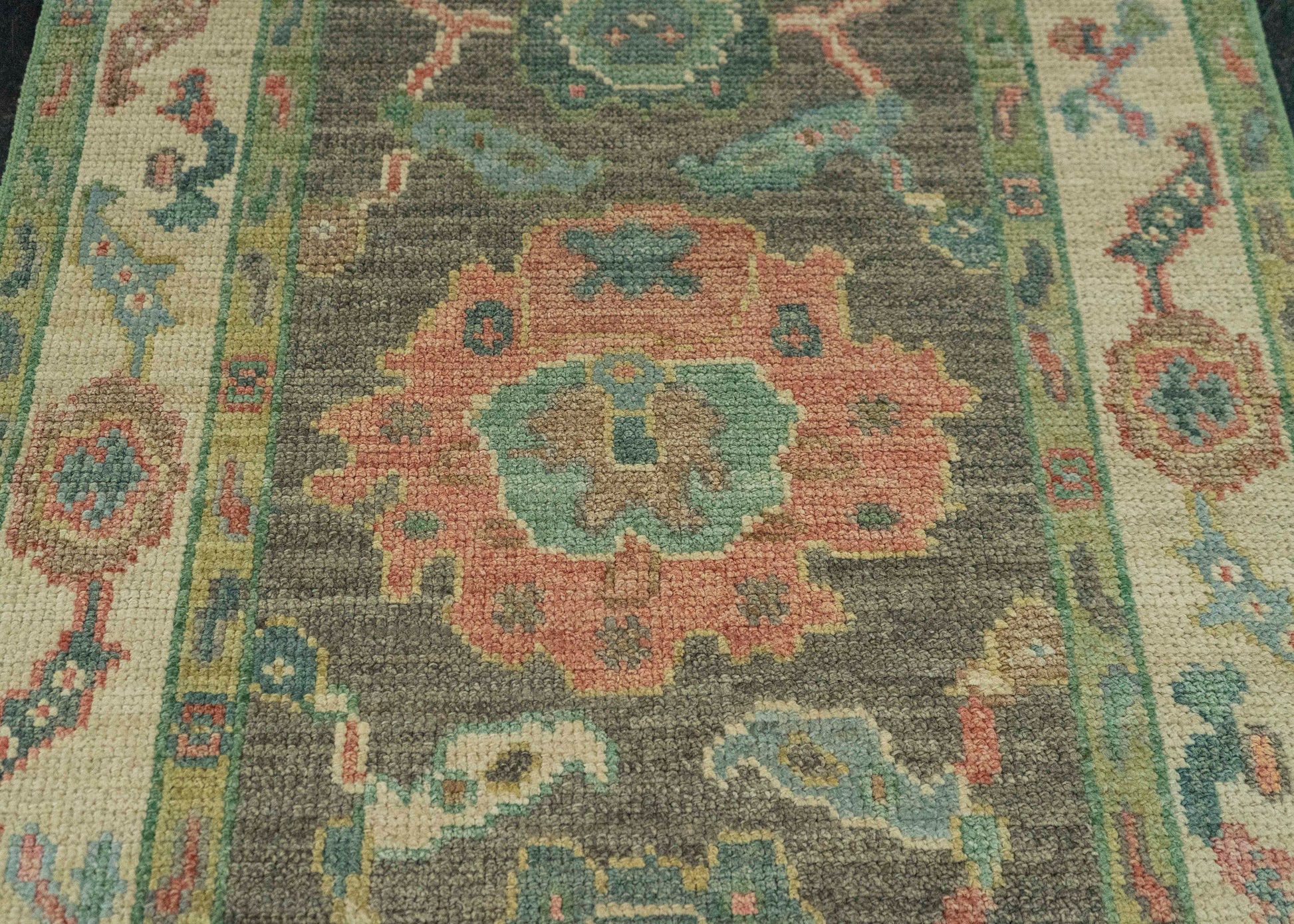Turkish Oushak Rug 2'7" x 6'4" #20216