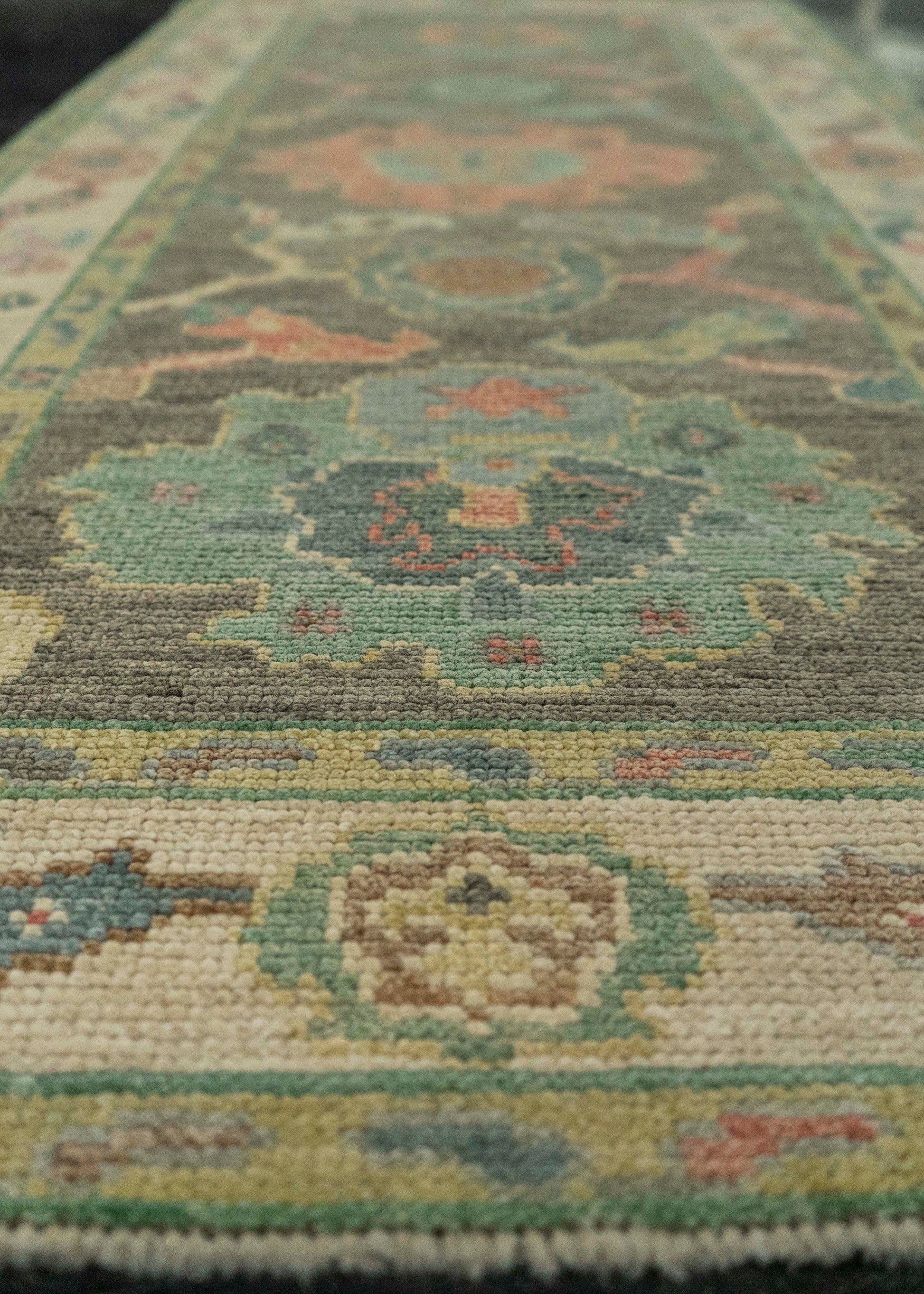 Turkish Oushak Rug 2'7" x 6'4" #20216
