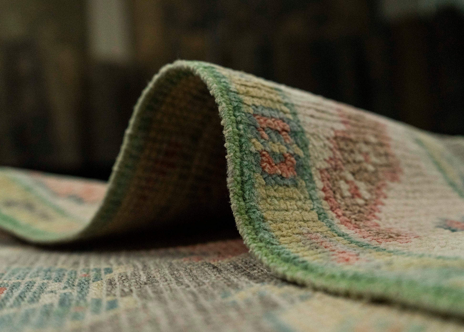 Turkish Oushak Rug 2'7" x 6'4" #20216