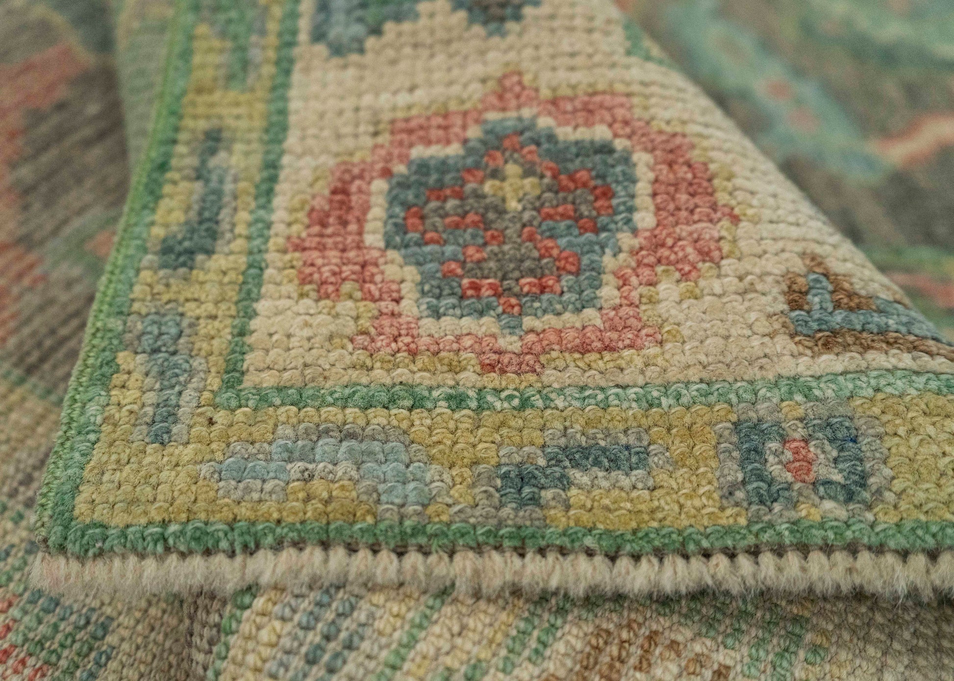 Turkish Oushak Rug 2'7" x 6'4" #20216