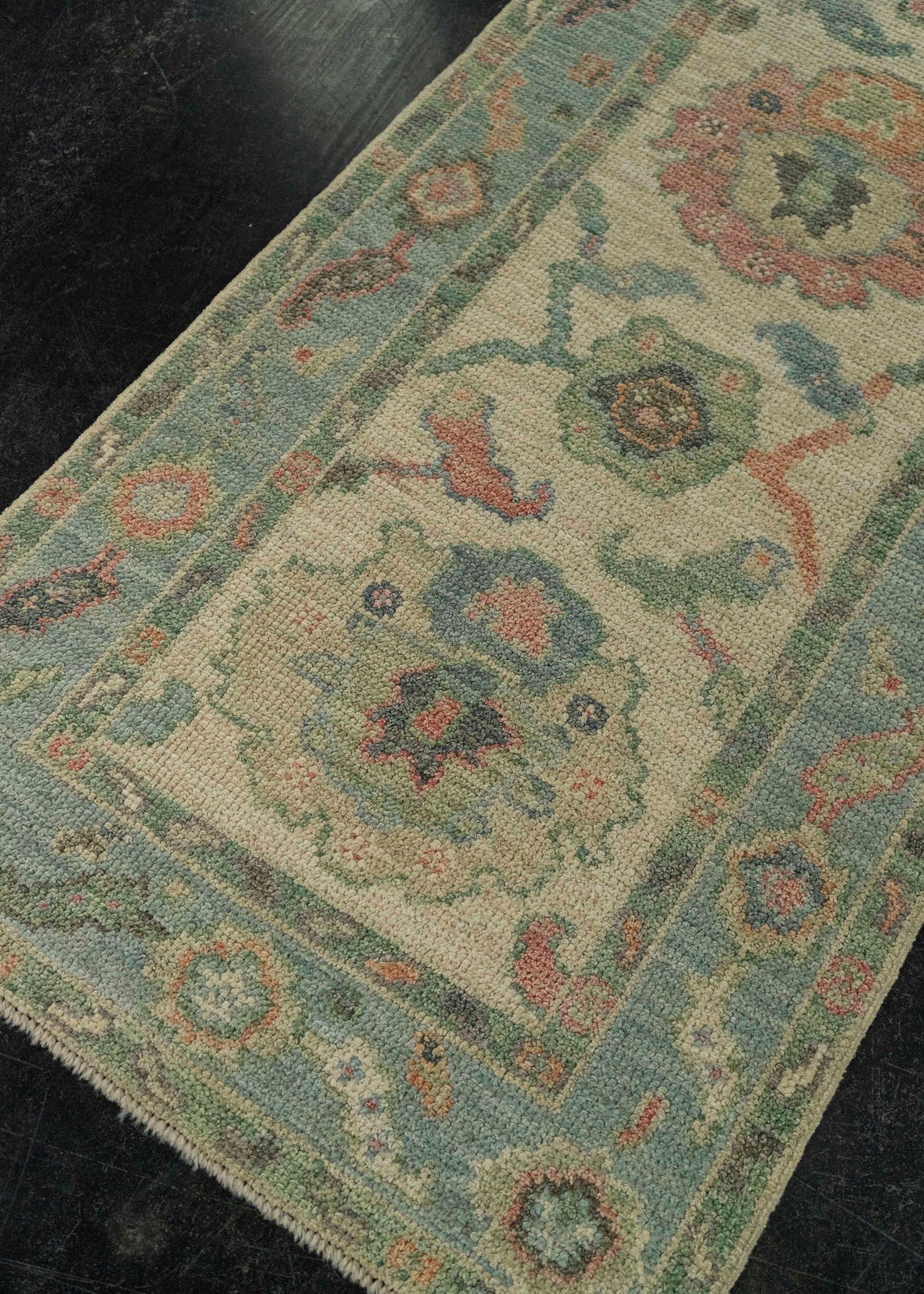 Turkish Oushak Rug 2'3" x 6'1" #20202