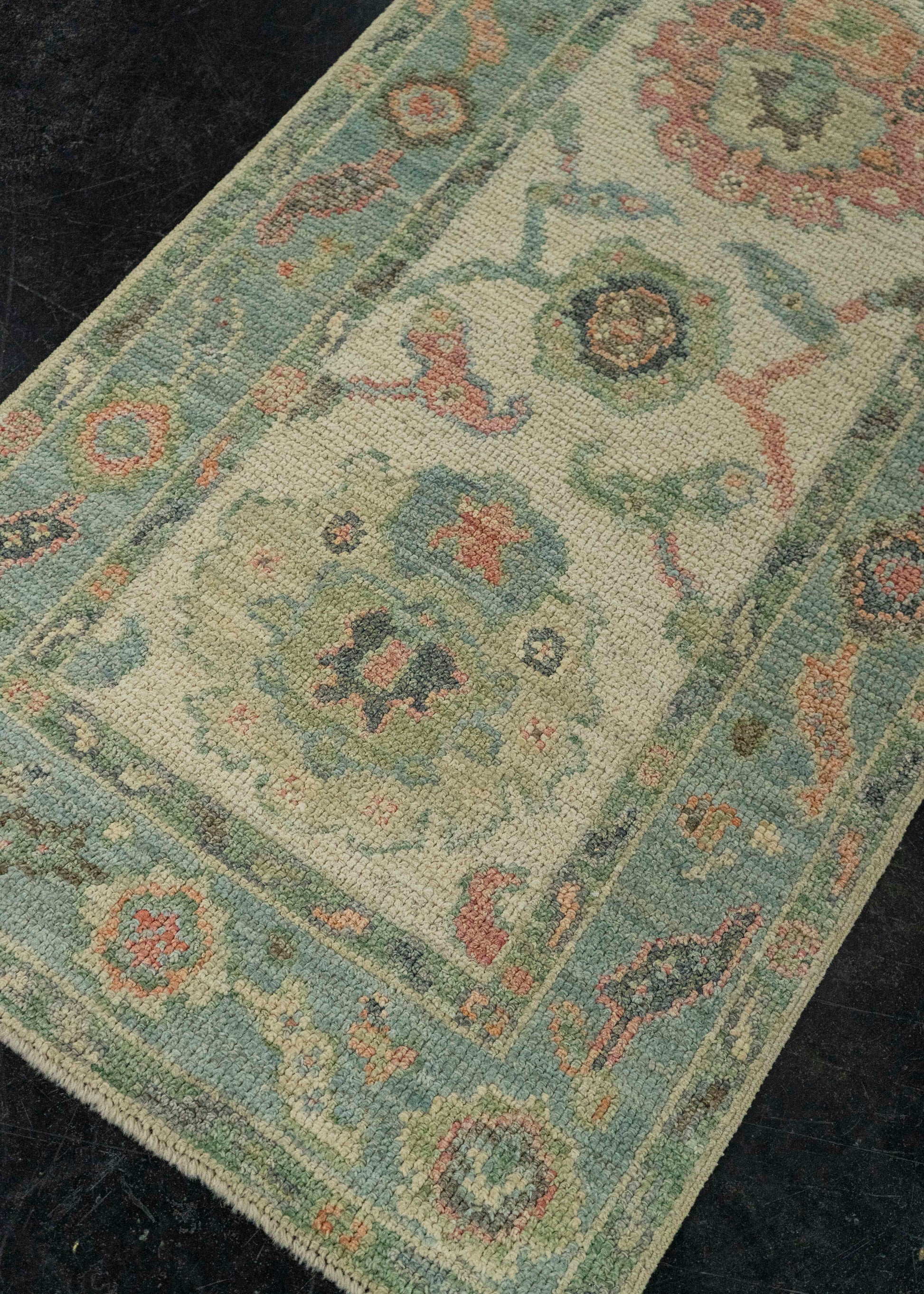 Turkish Oushak Rug 2'2" x 7'11" #20212