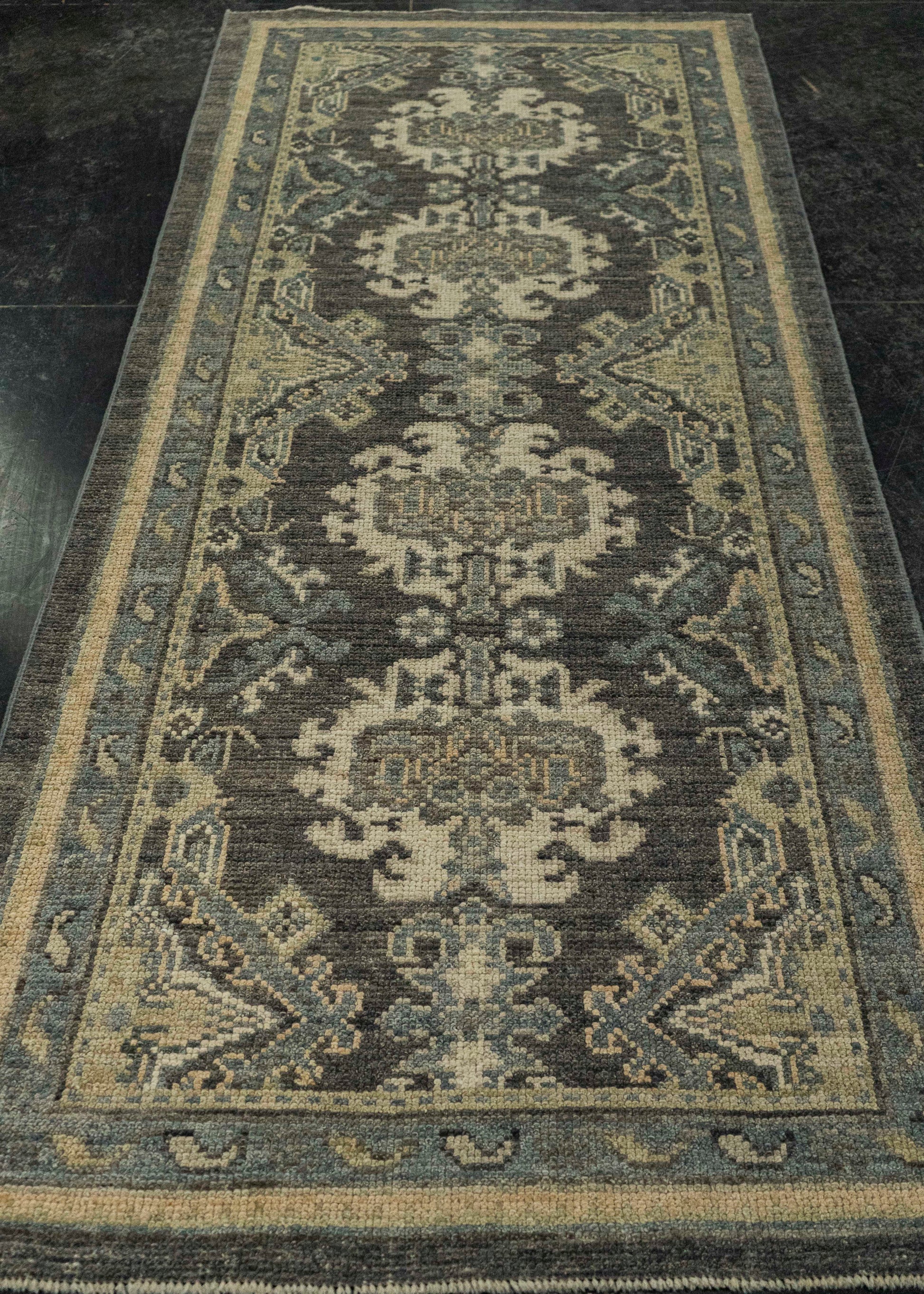 Turkish Oushak Rug 2'10" x 6'10" #20203