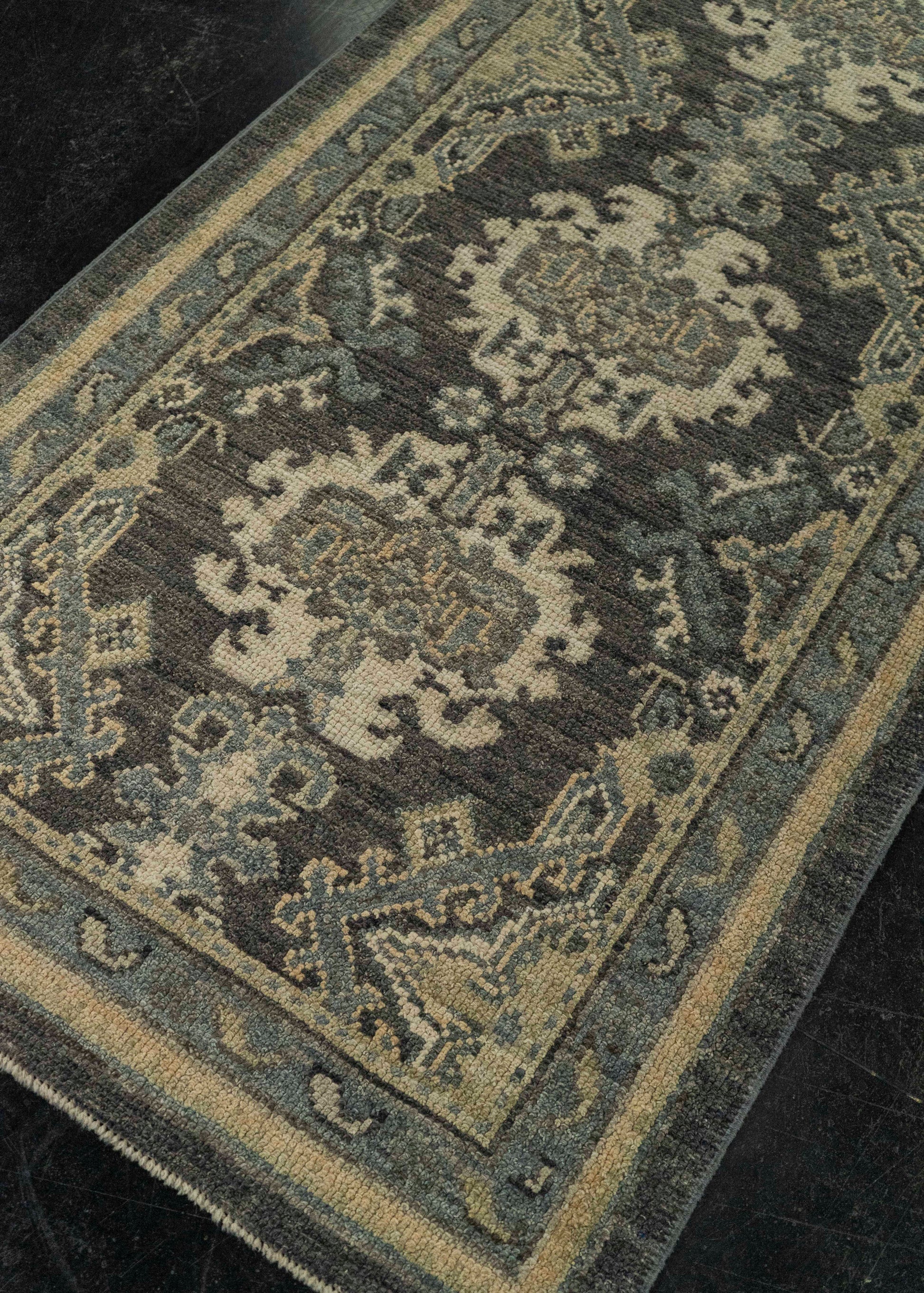 Turkish Oushak Rug 2'10" x 6'10" #20203