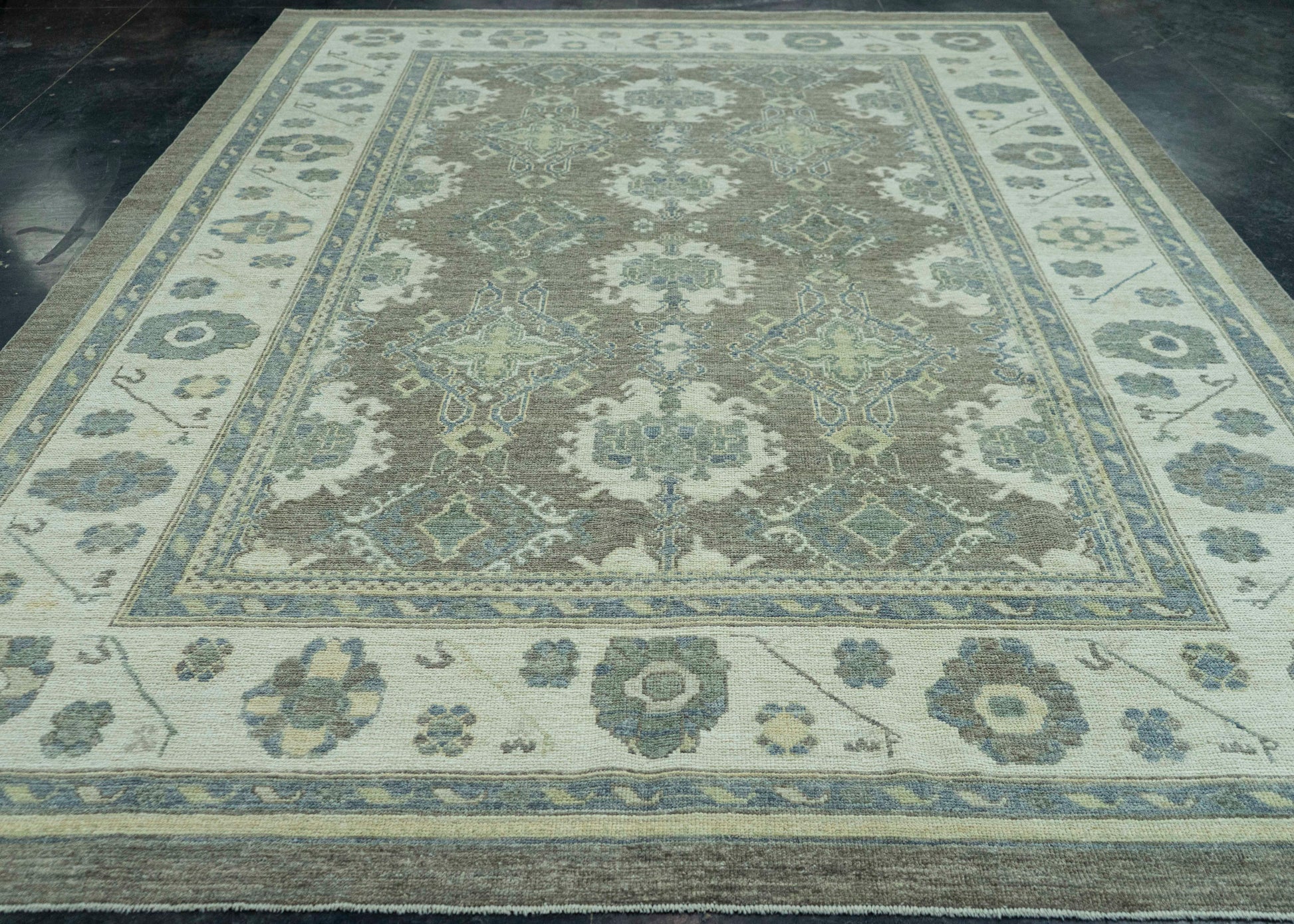 Turkish Oushak Rug 9'2" x 12'6" #19364