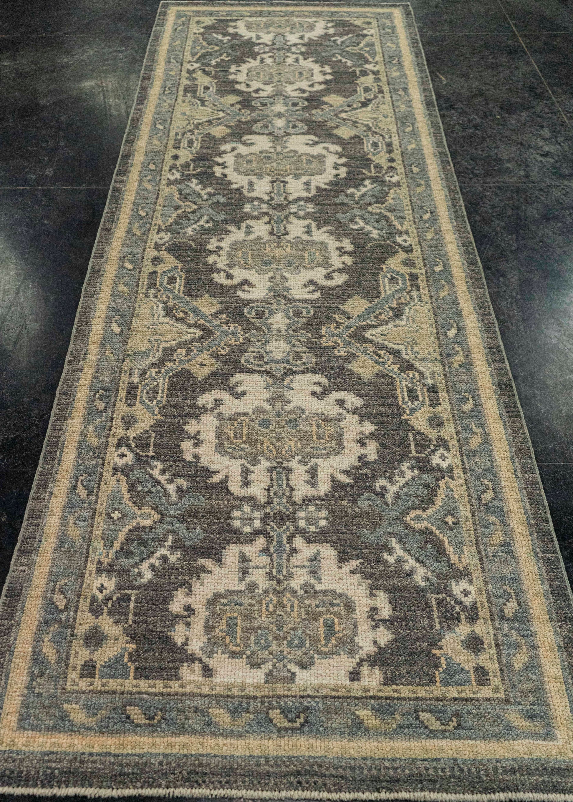 Turkish Oushak Rug 2'9" x 8'7" #20229