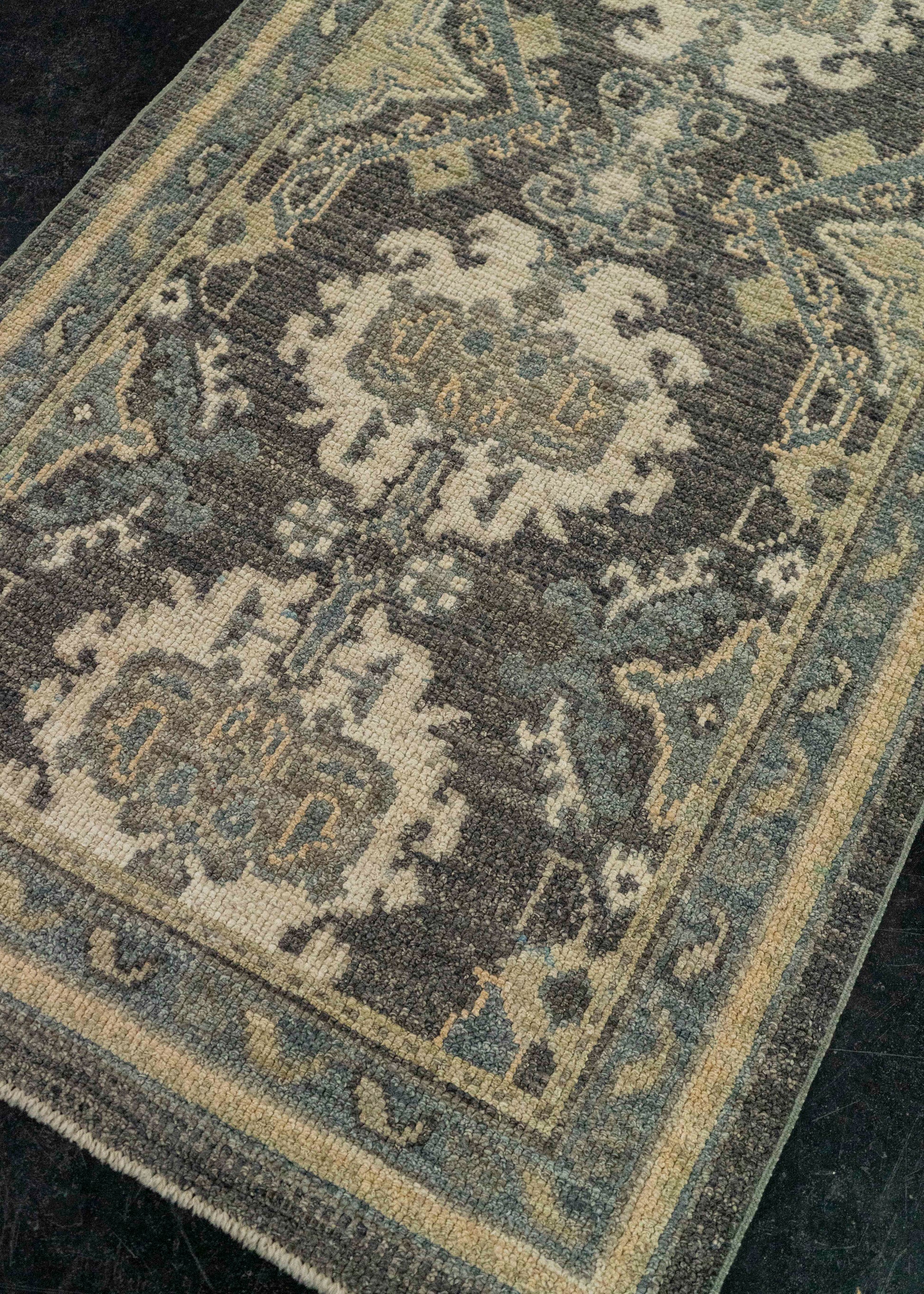 Turkish Oushak Rug 2'9" x 8'7" #20229