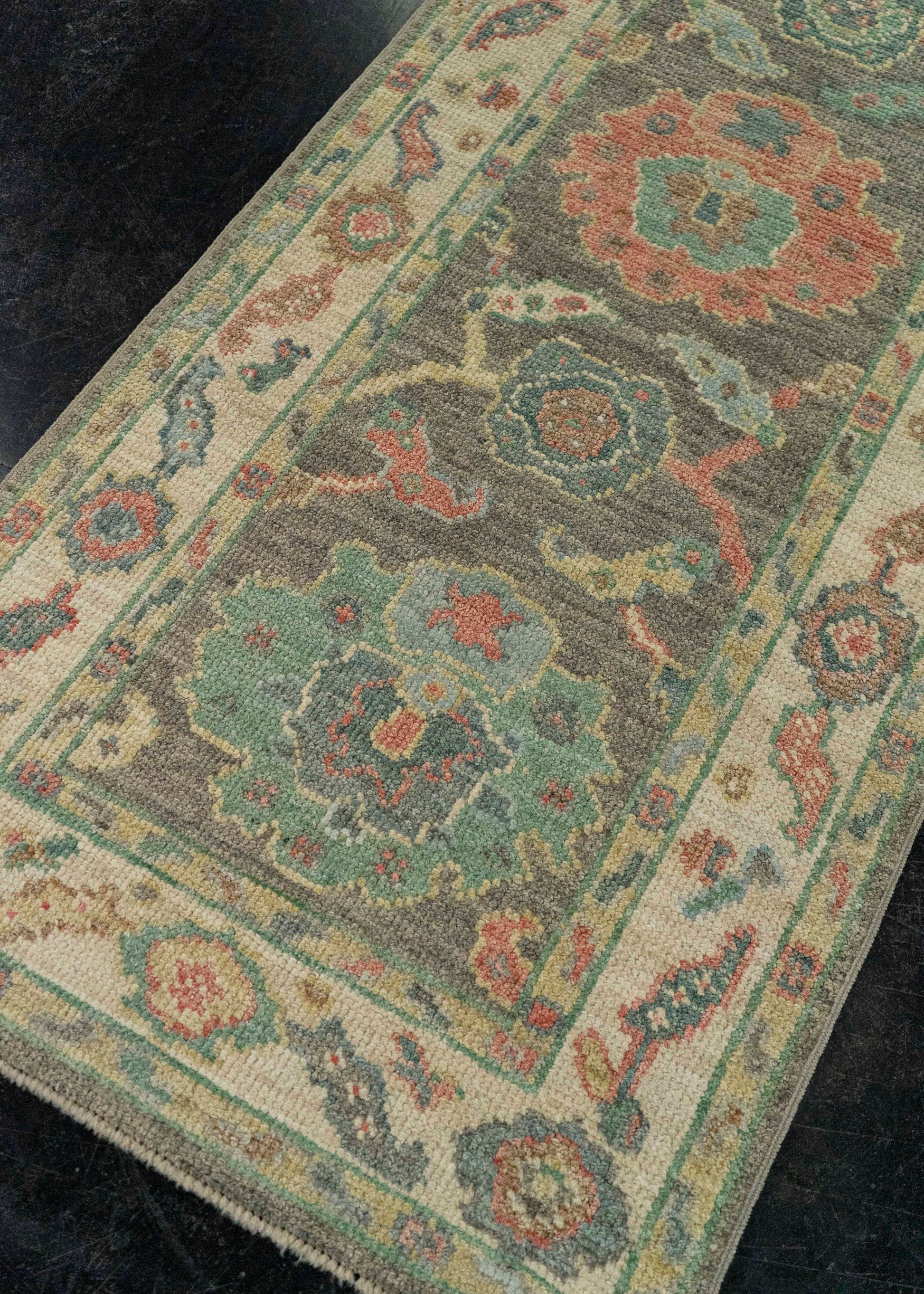 Turkish Oushak Rug 2'3" x 7'8" #20230