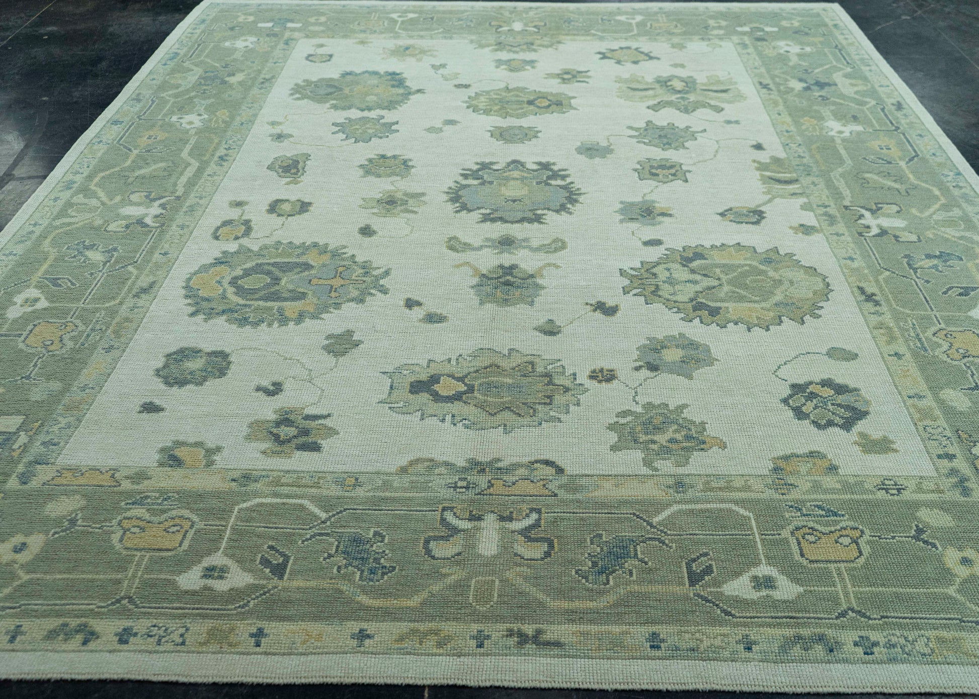 Turkish Oushak Rug 8'10" x 11'4" #19142