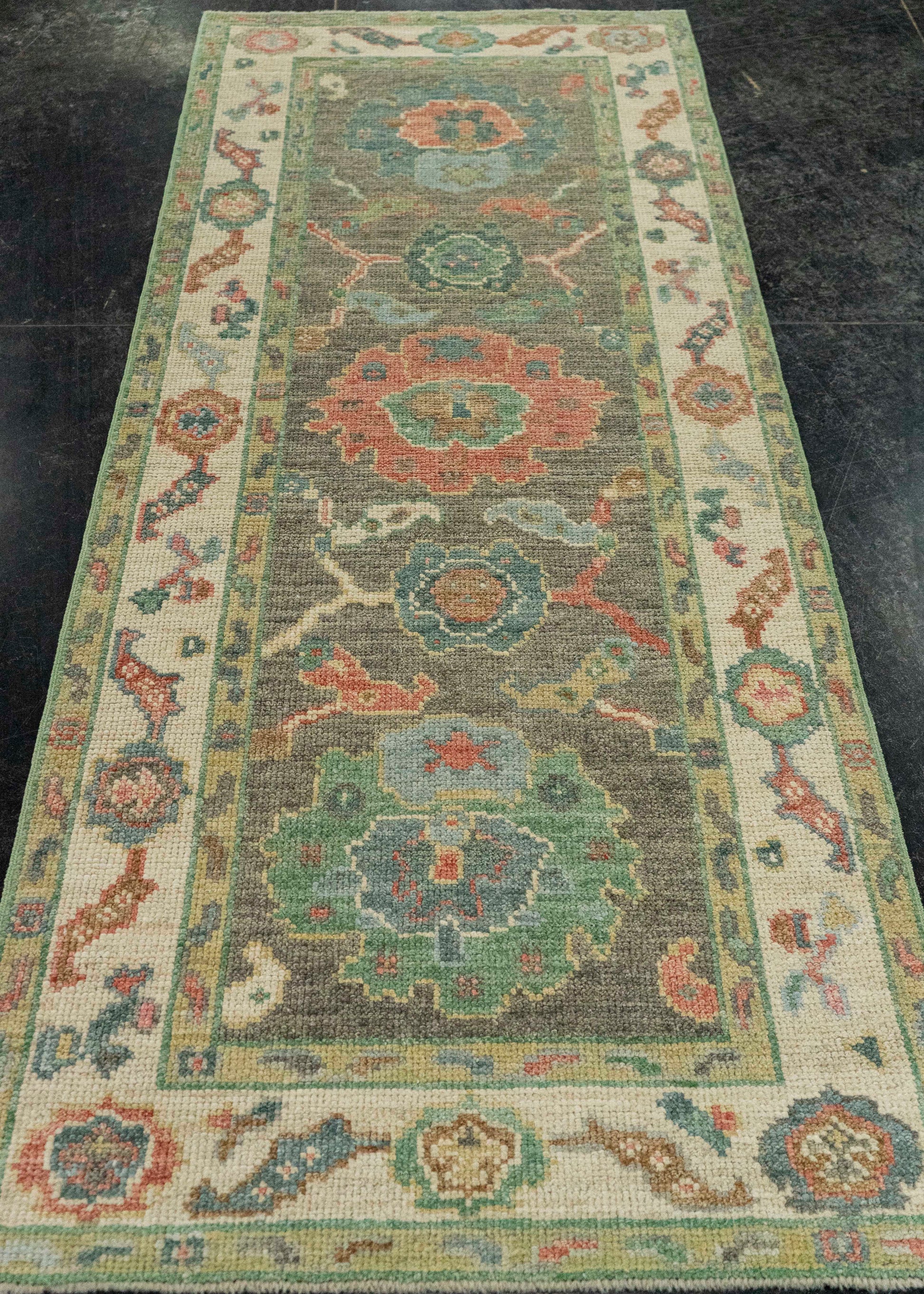 Turkish Oushak Rug 2'6" x 6'4" #20225