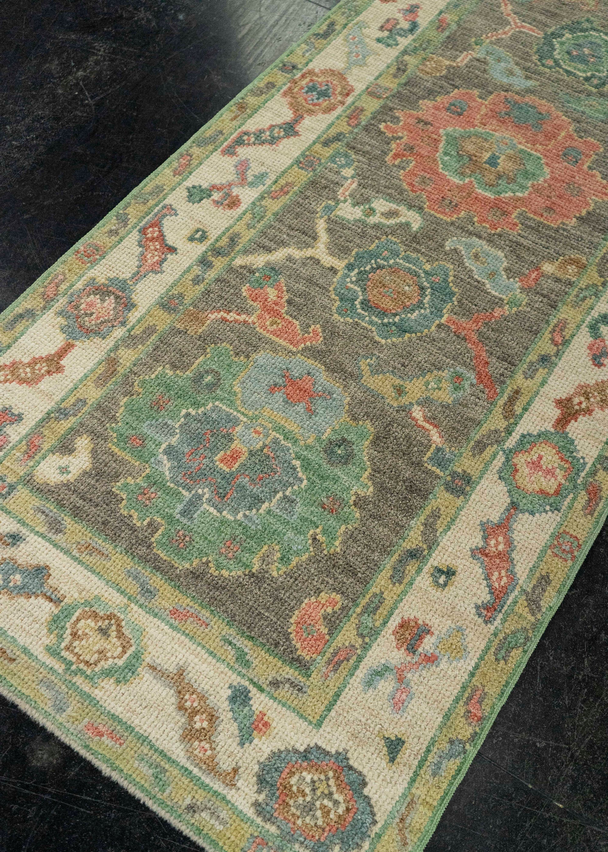 Turkish Oushak Rug 2'6" x 6'4" #20225
