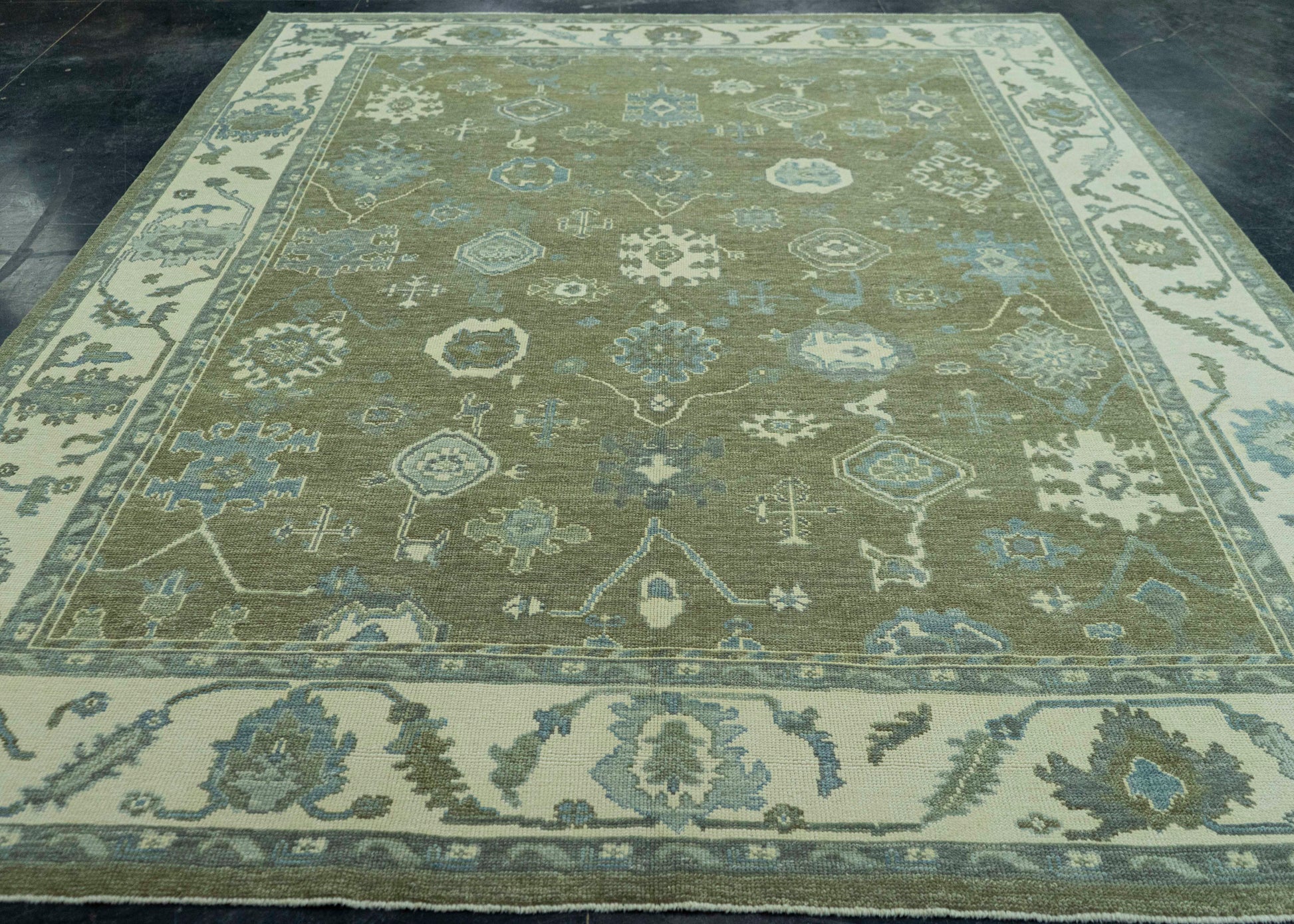 Turkish Oushak Rug 8'10" x 11'6" #19081