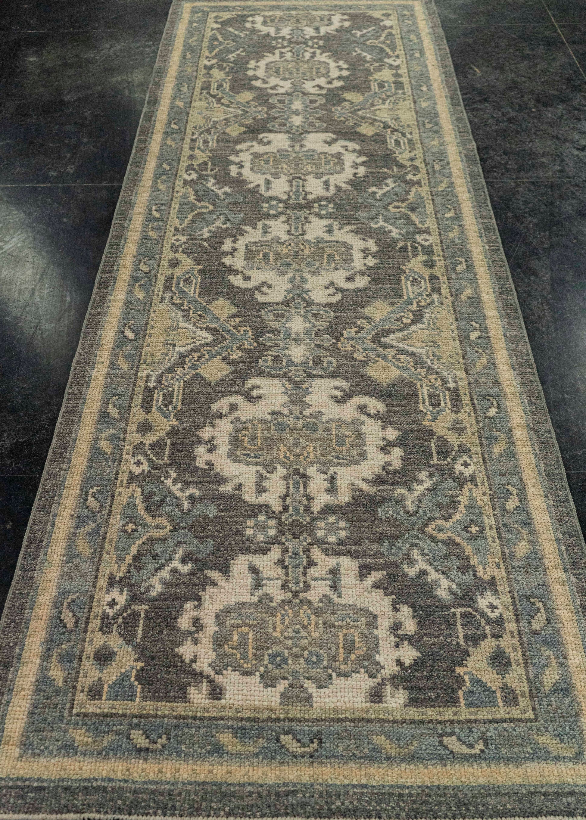Turkish Oushak Rug 2'10" x 8'7" #20205