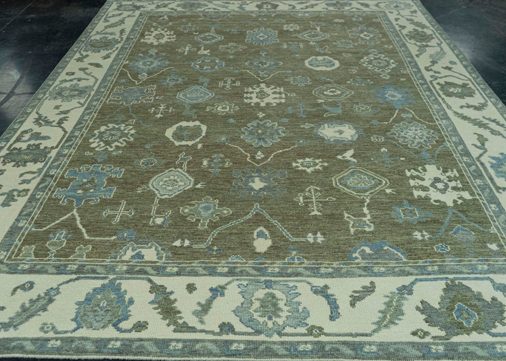 Turkish Oushak Rug 8'7" x 11'5" #19211