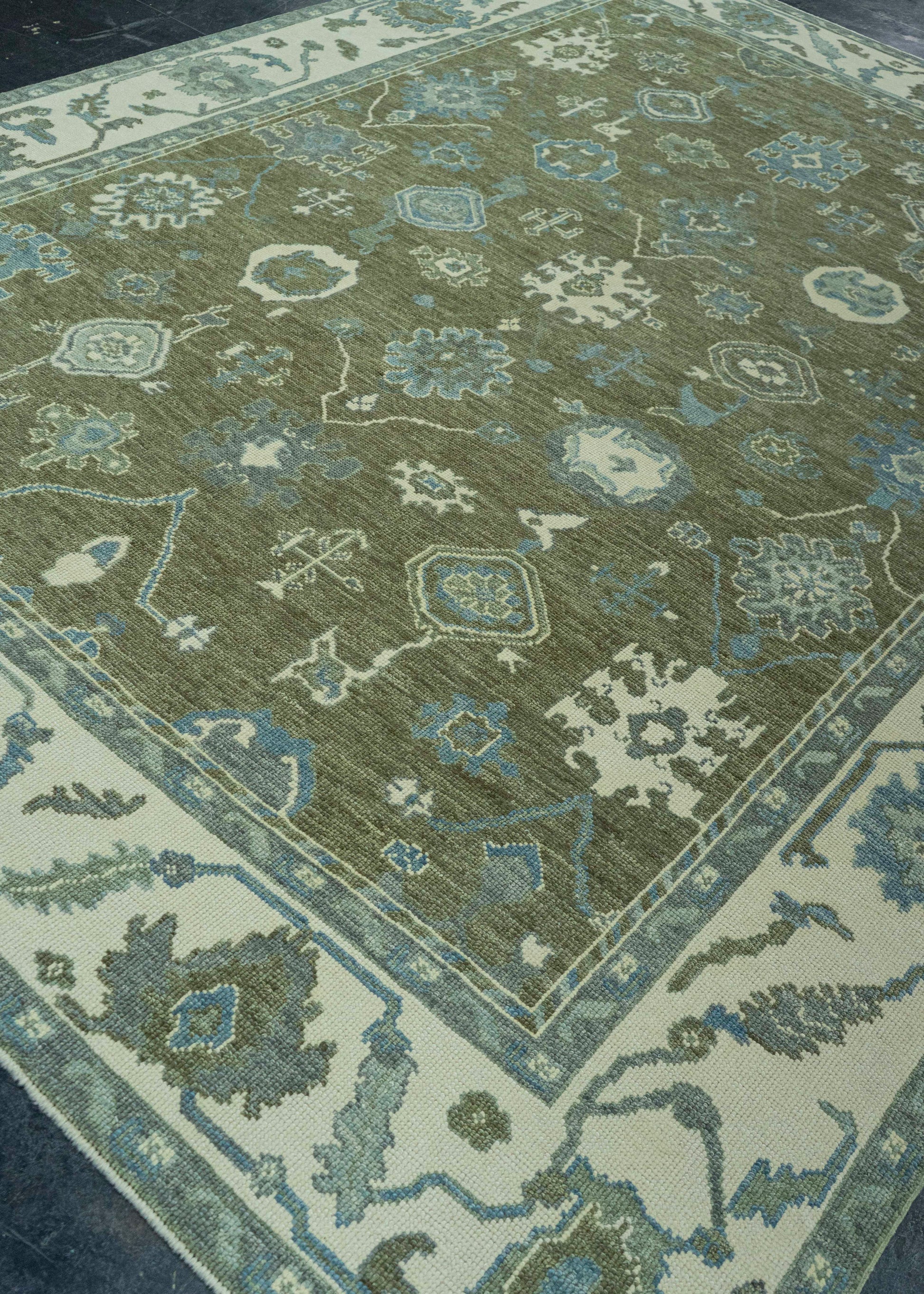 Turkish Oushak Rug 8'7" x 11'5" #19211