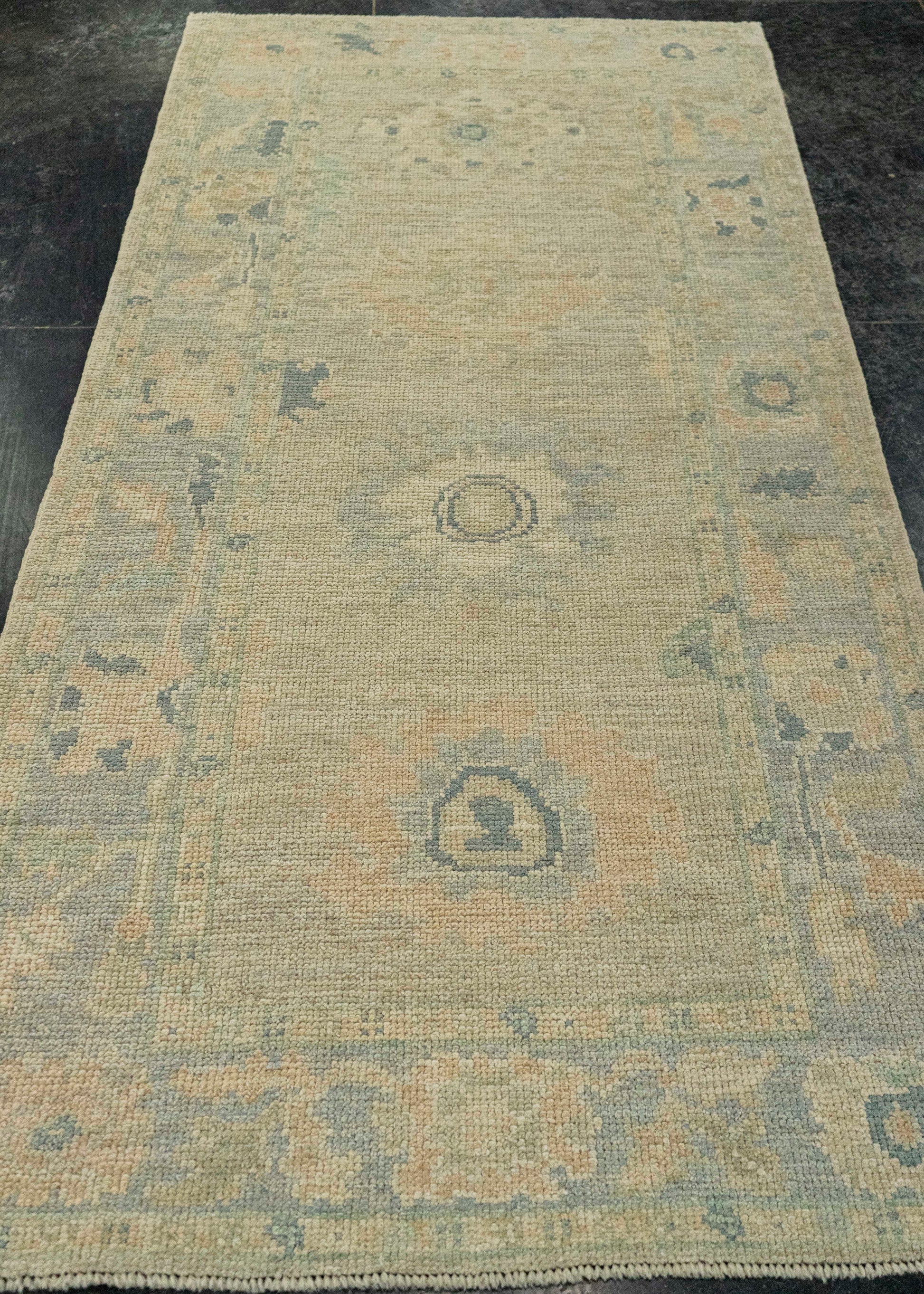 Turkish Oushak Rug 3' x 6'5" #20239