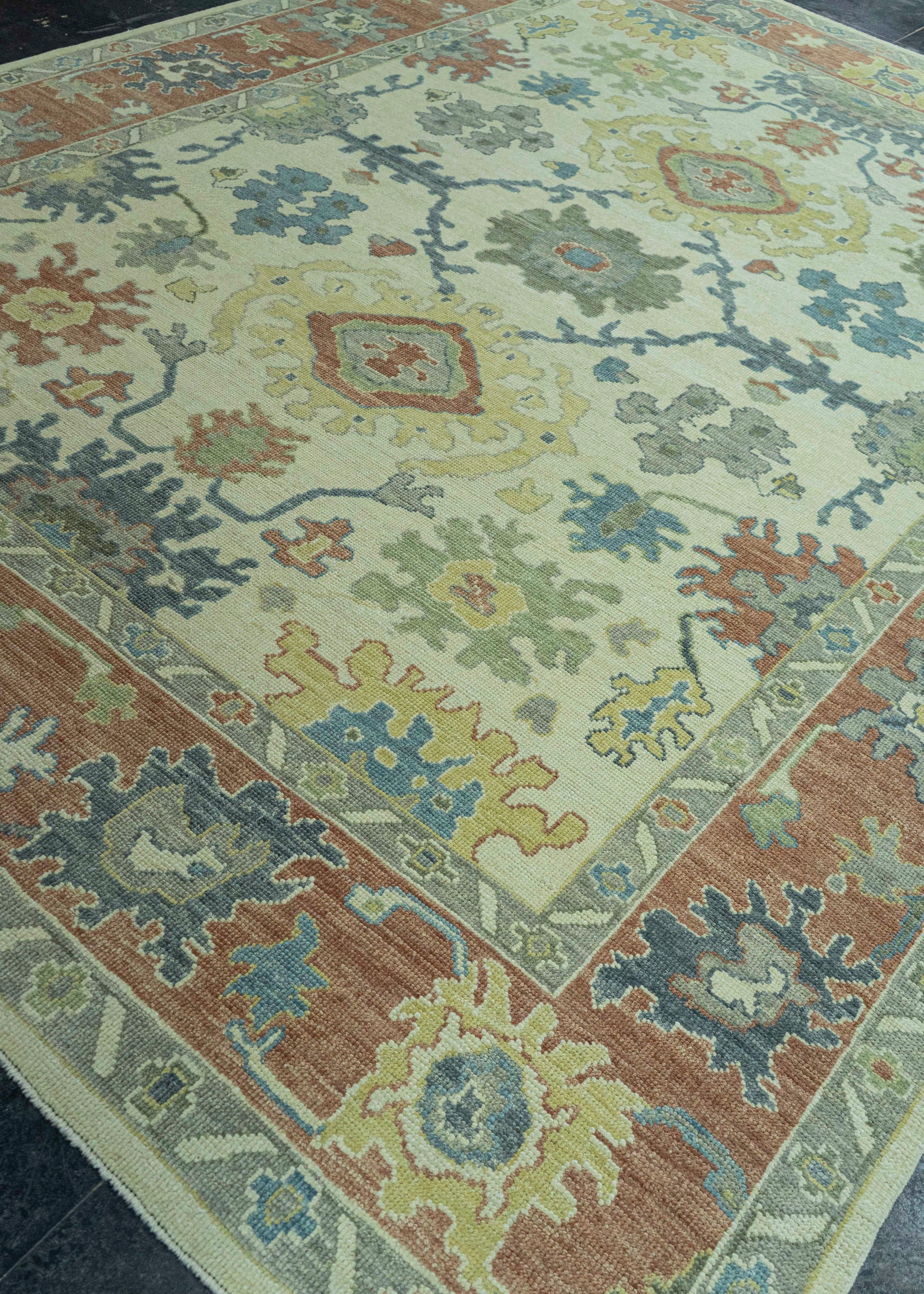 Turkish Oushak Rug 9'5" x 12'7" #20144