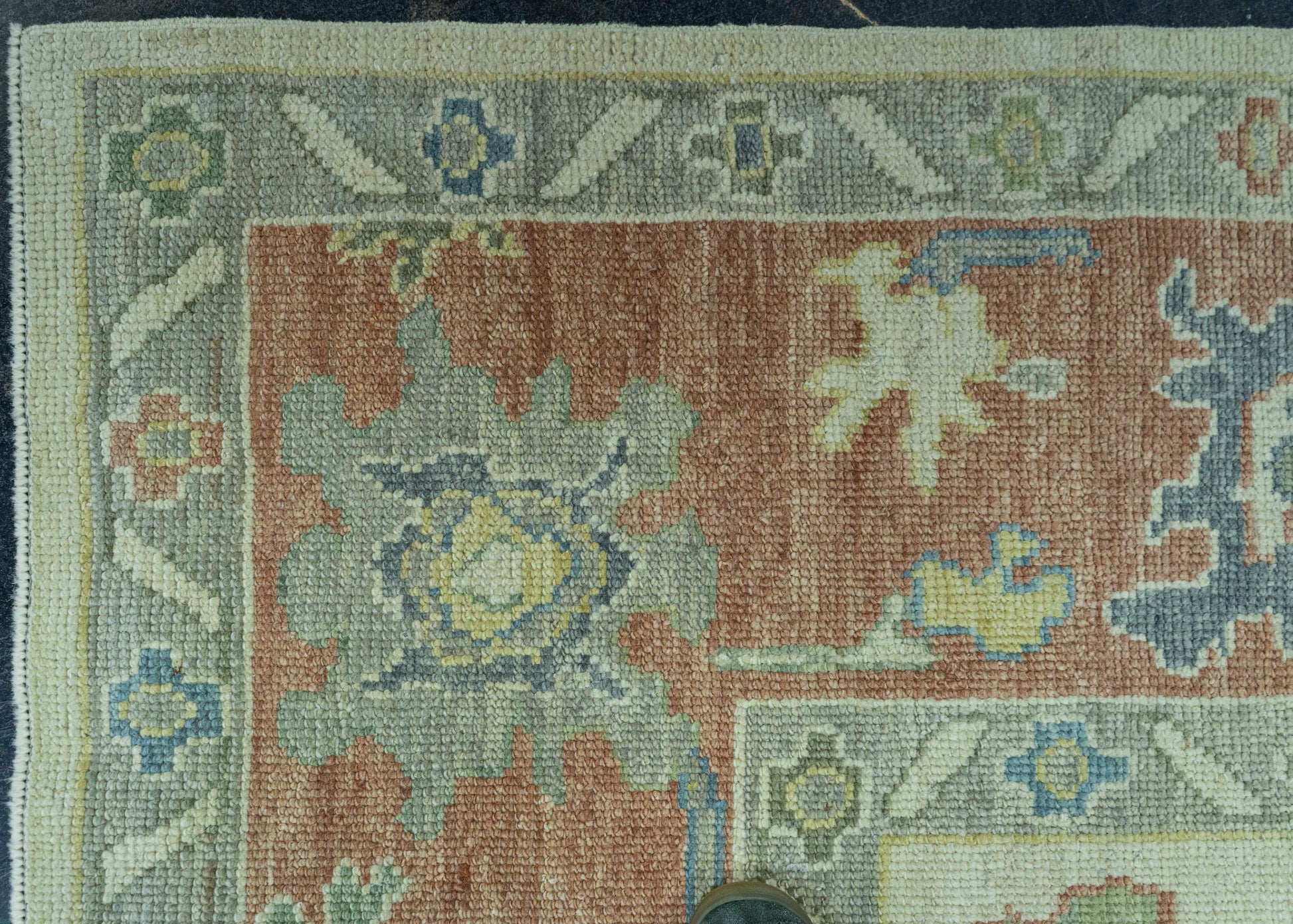 Turkish Oushak Rug 9'5" x 12'7" #20144